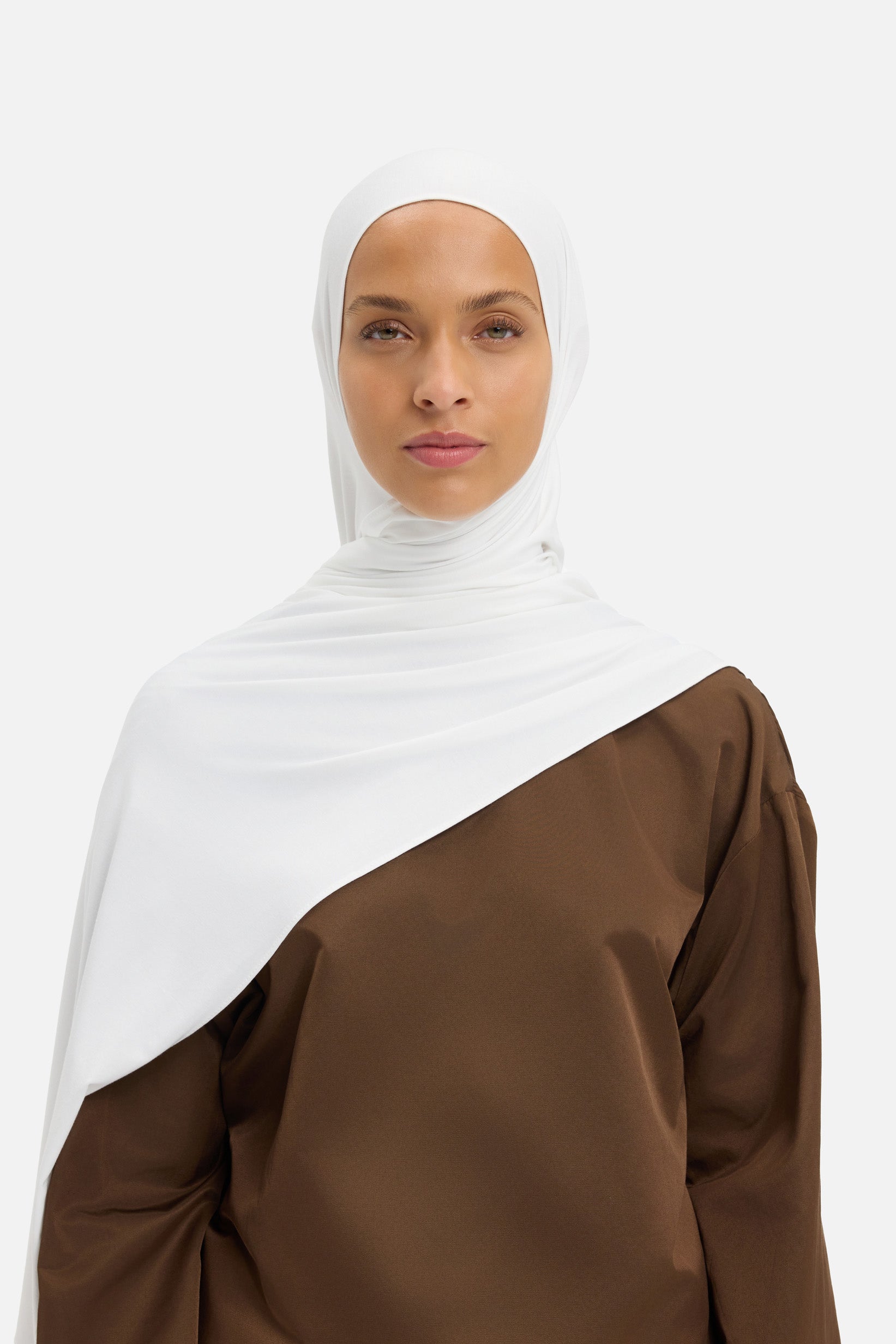 Bamboo Jersey Scarf | White