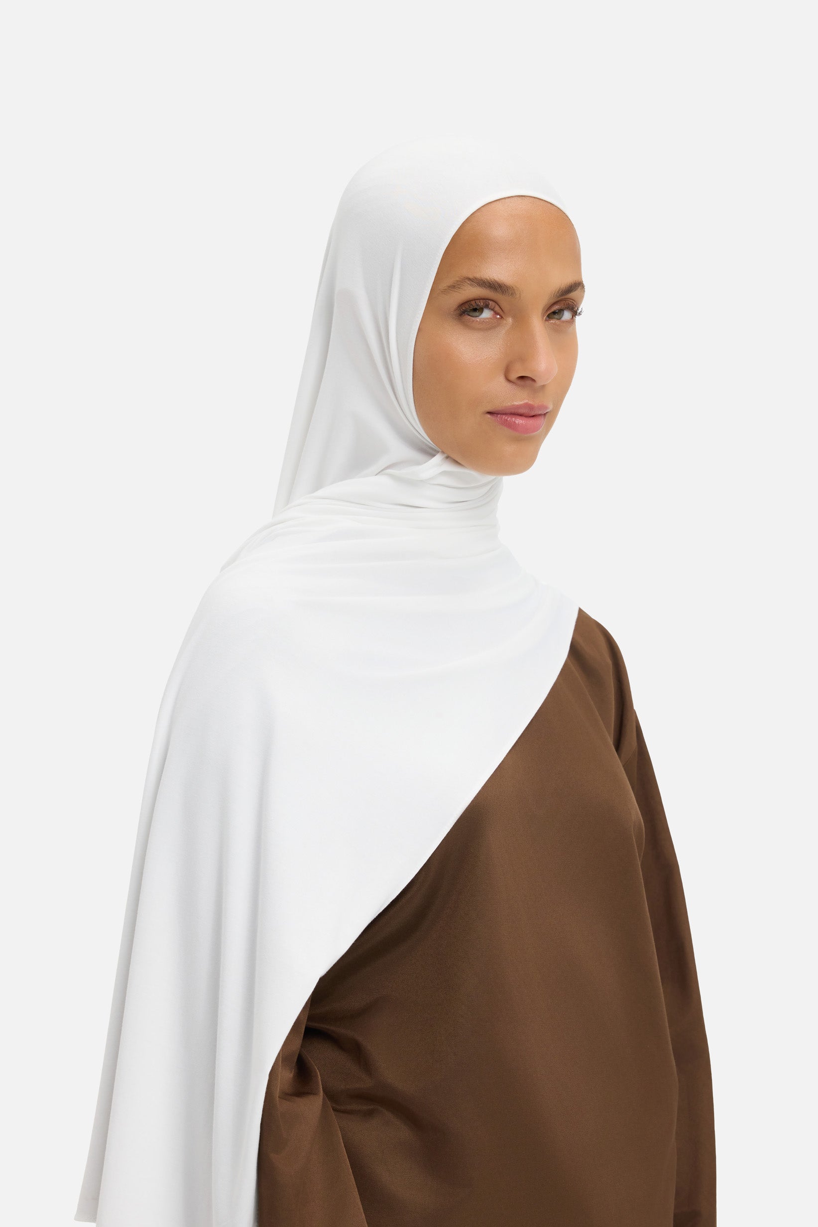 Bamboo Jersey Scarf | White