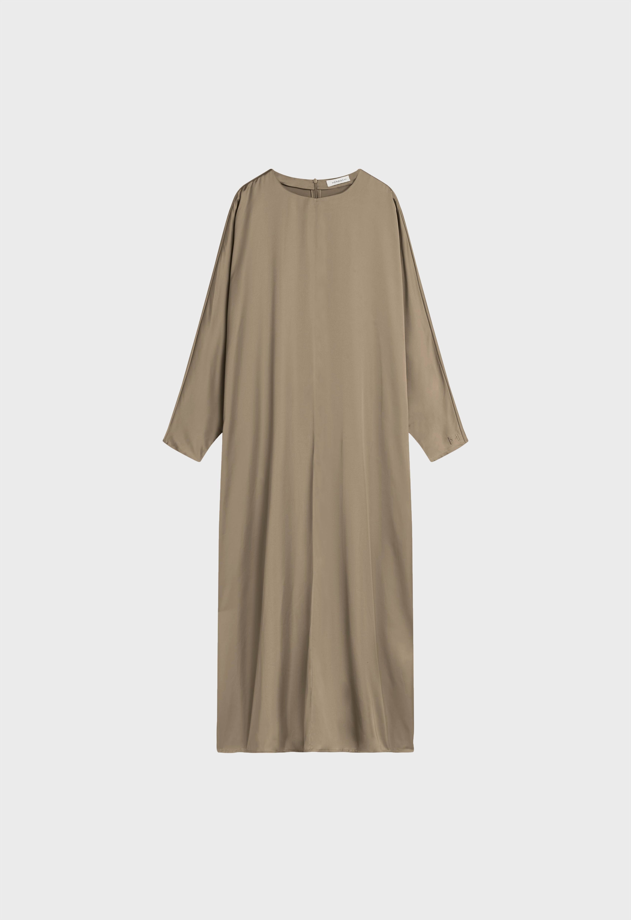 Bat Sleeve Dress | Light Khaki