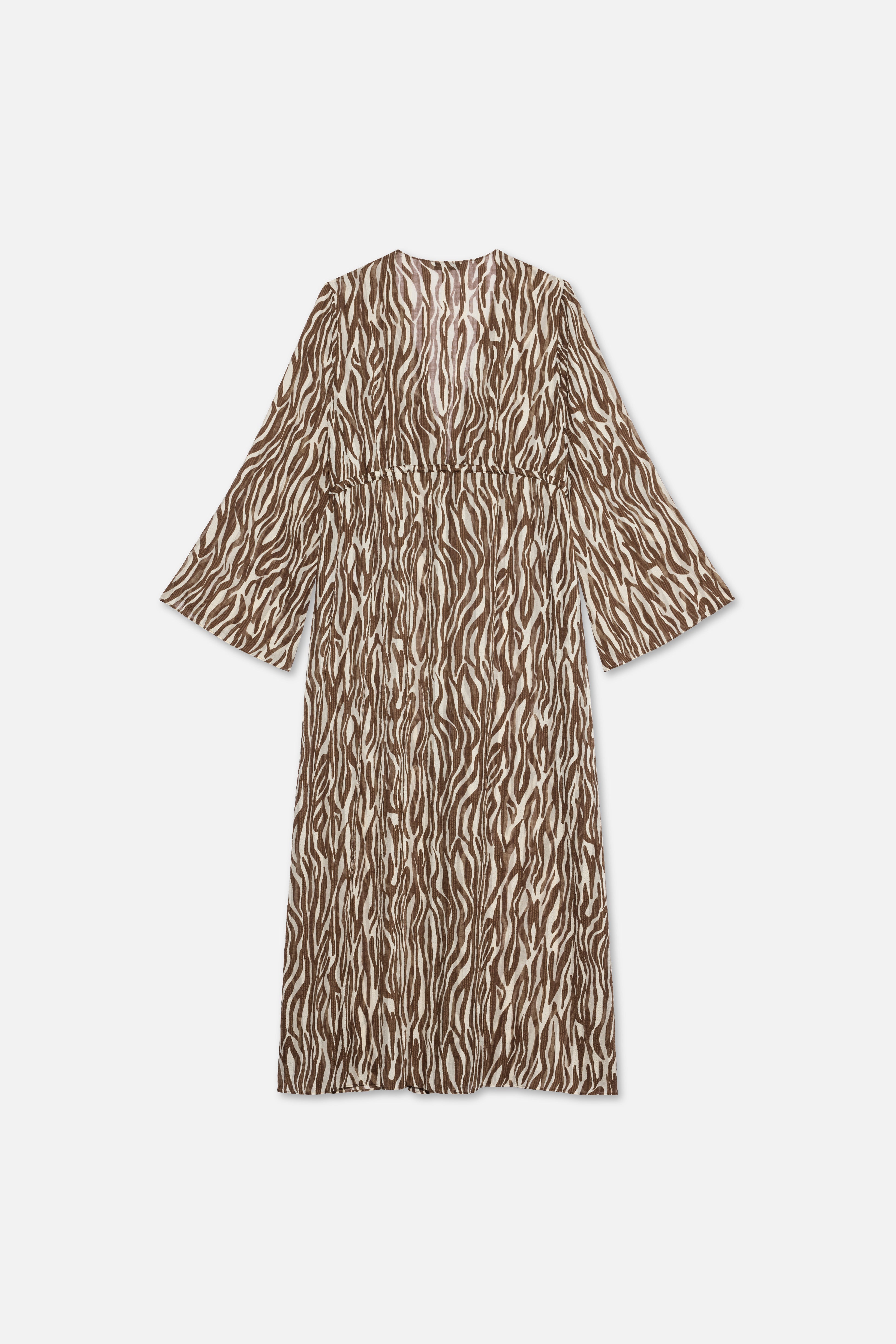 Beach Cover Up | Brown Zebra