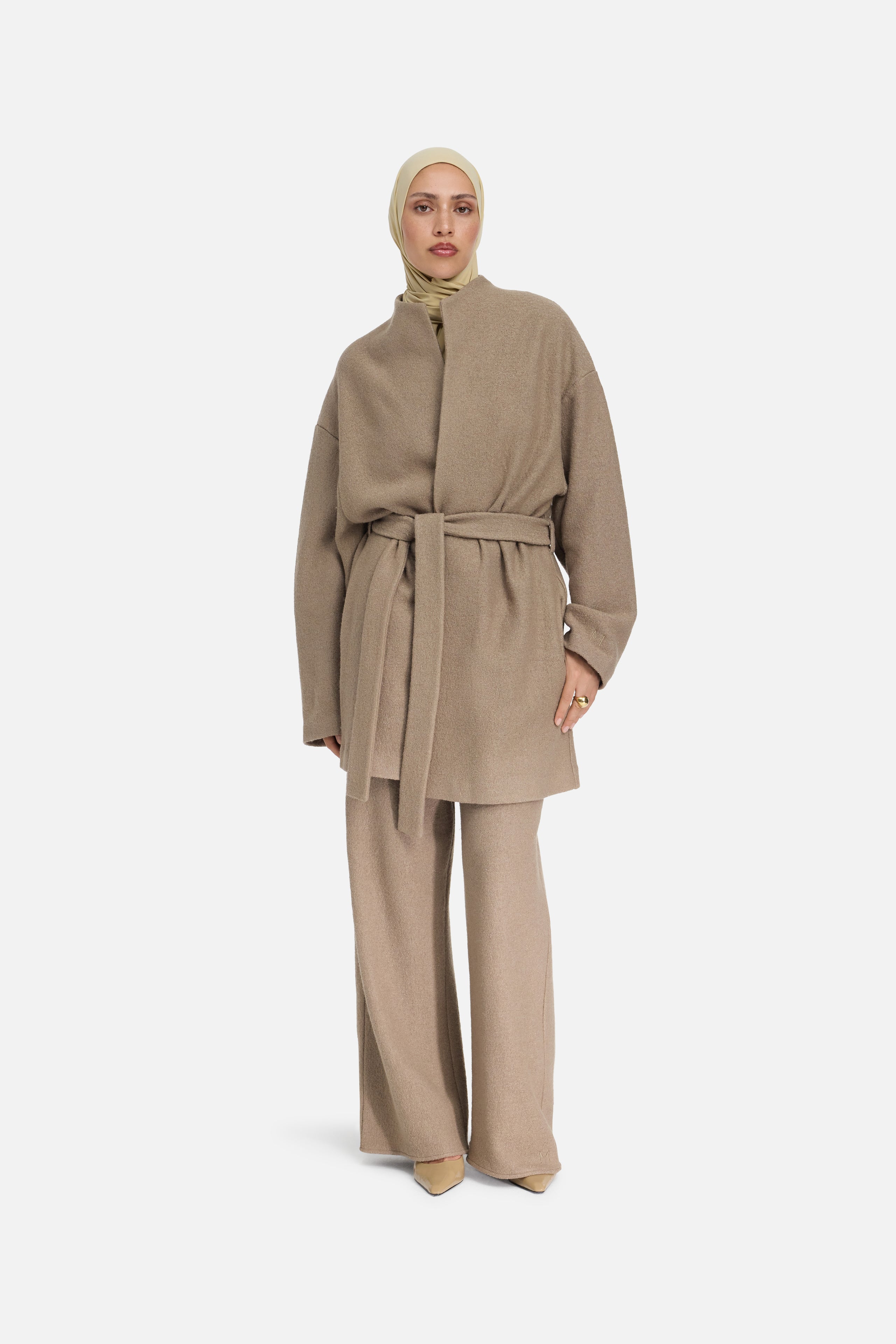Boucle Jersey Jacket | Khaki