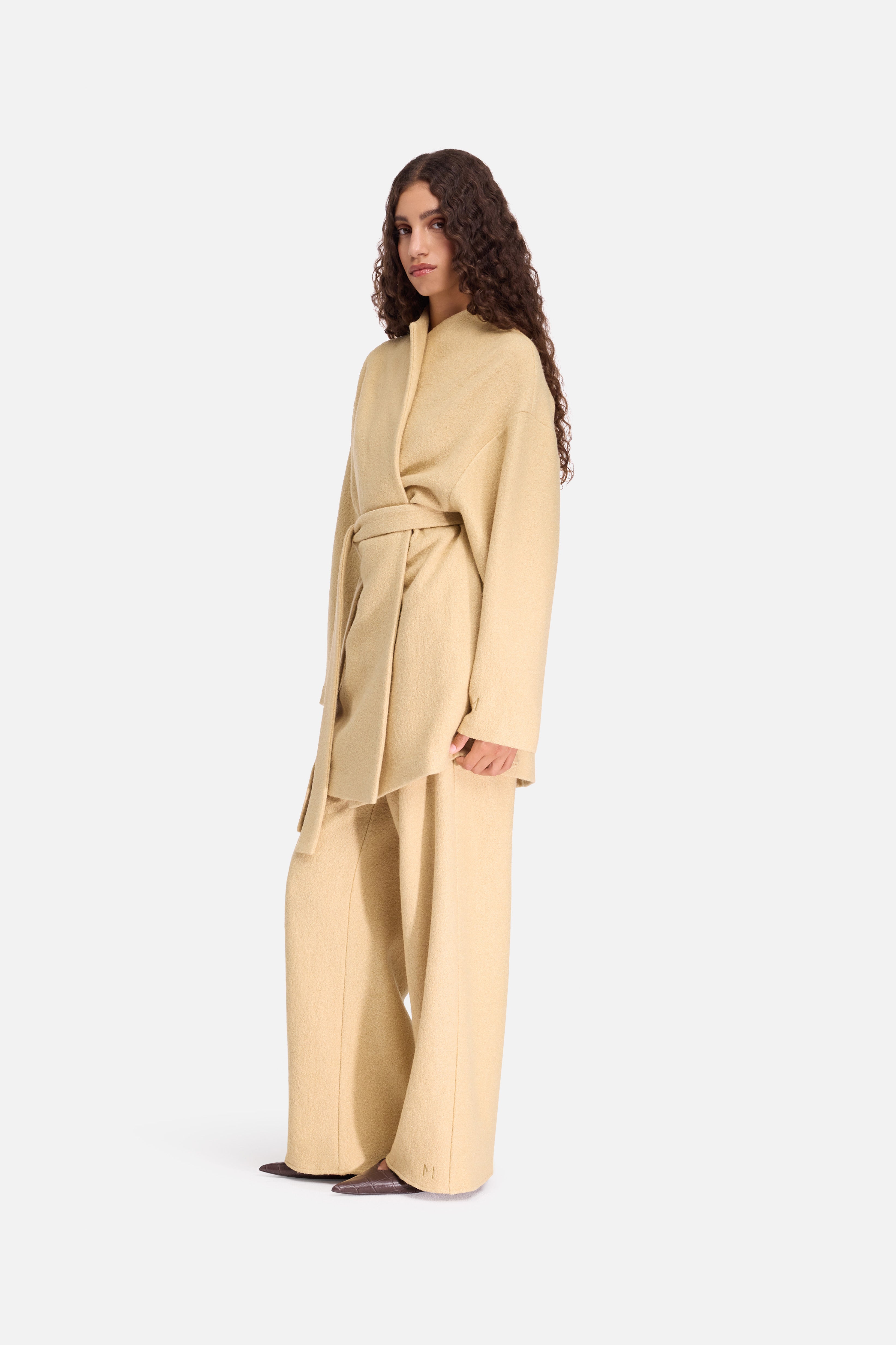 Boucle Jersey Pants | White Honey