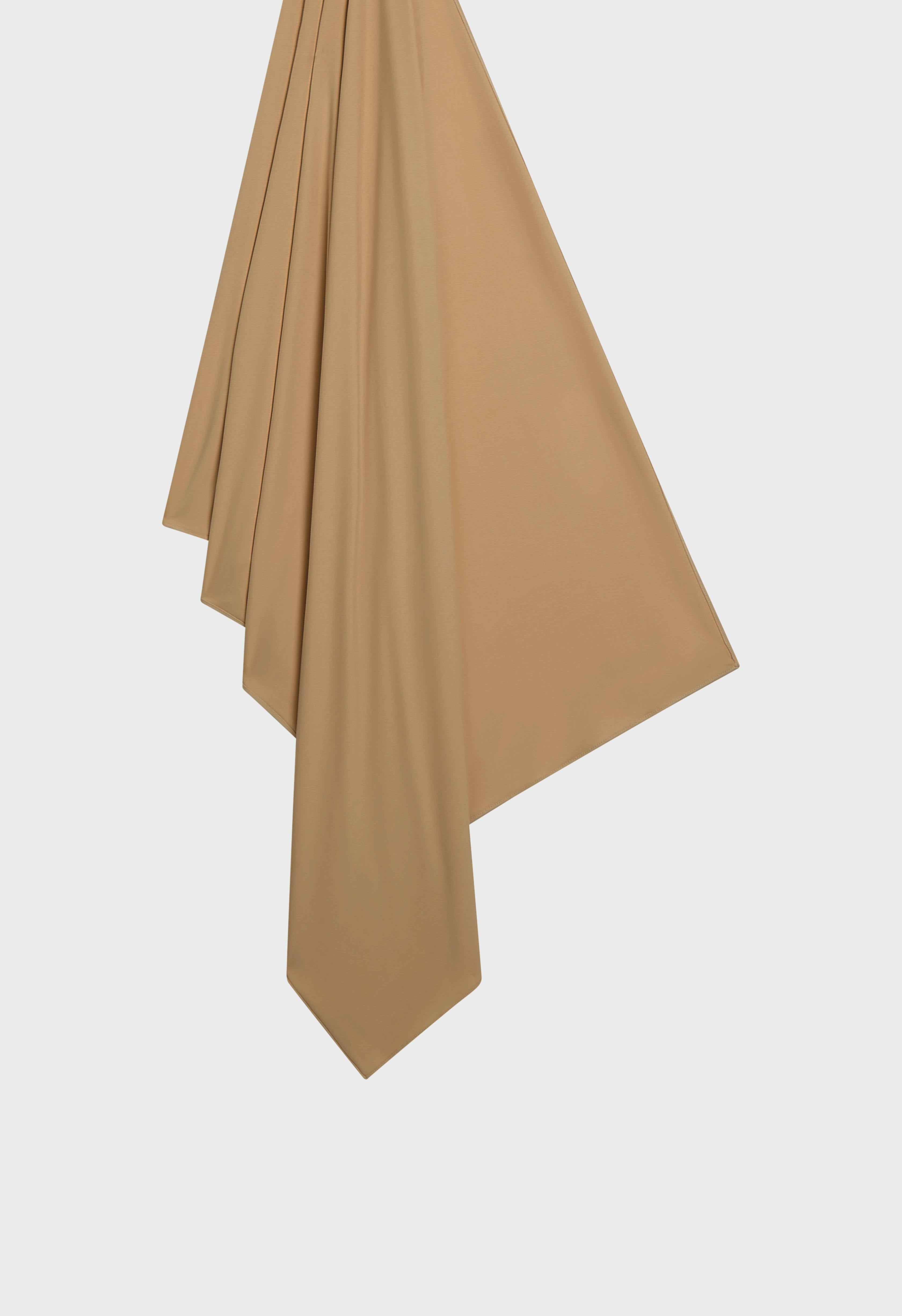 Breathable Jersey Scarf | Soft Caramel