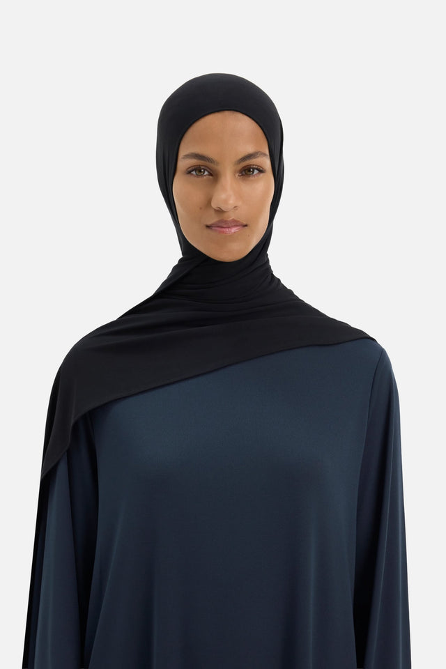 Breathable Jersey Scarf | Black