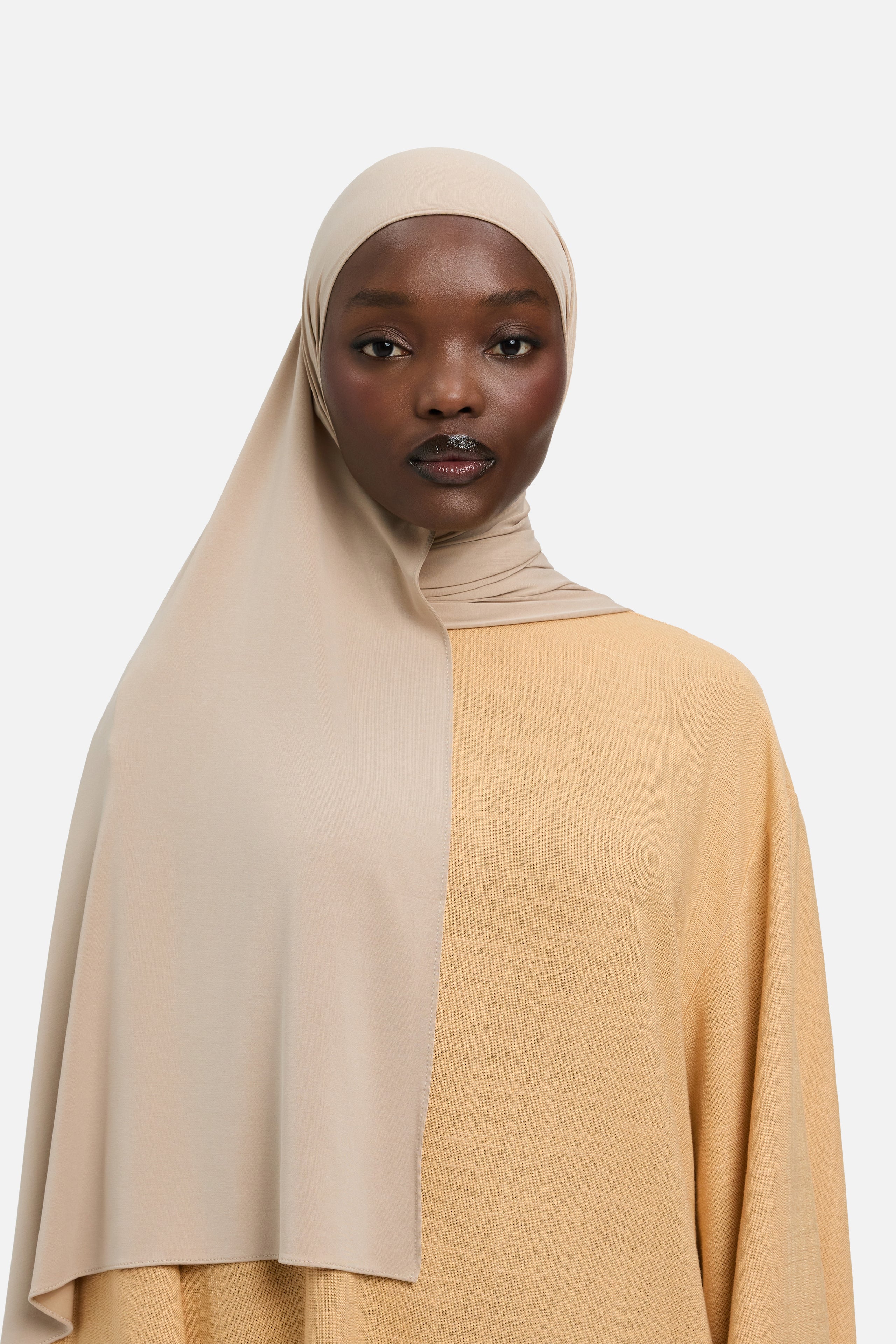 Breathable Jersey Scarf | Grey Tan