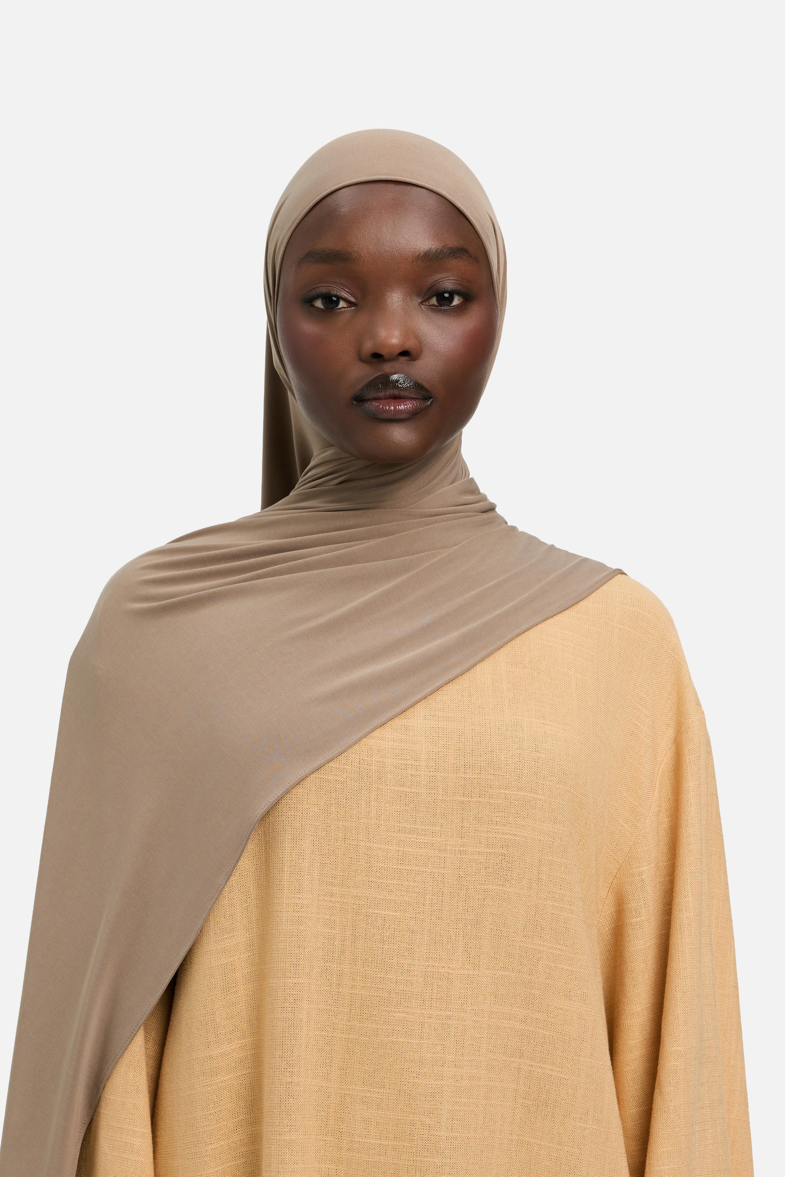 Breathable Jersey Scarf | Taupe