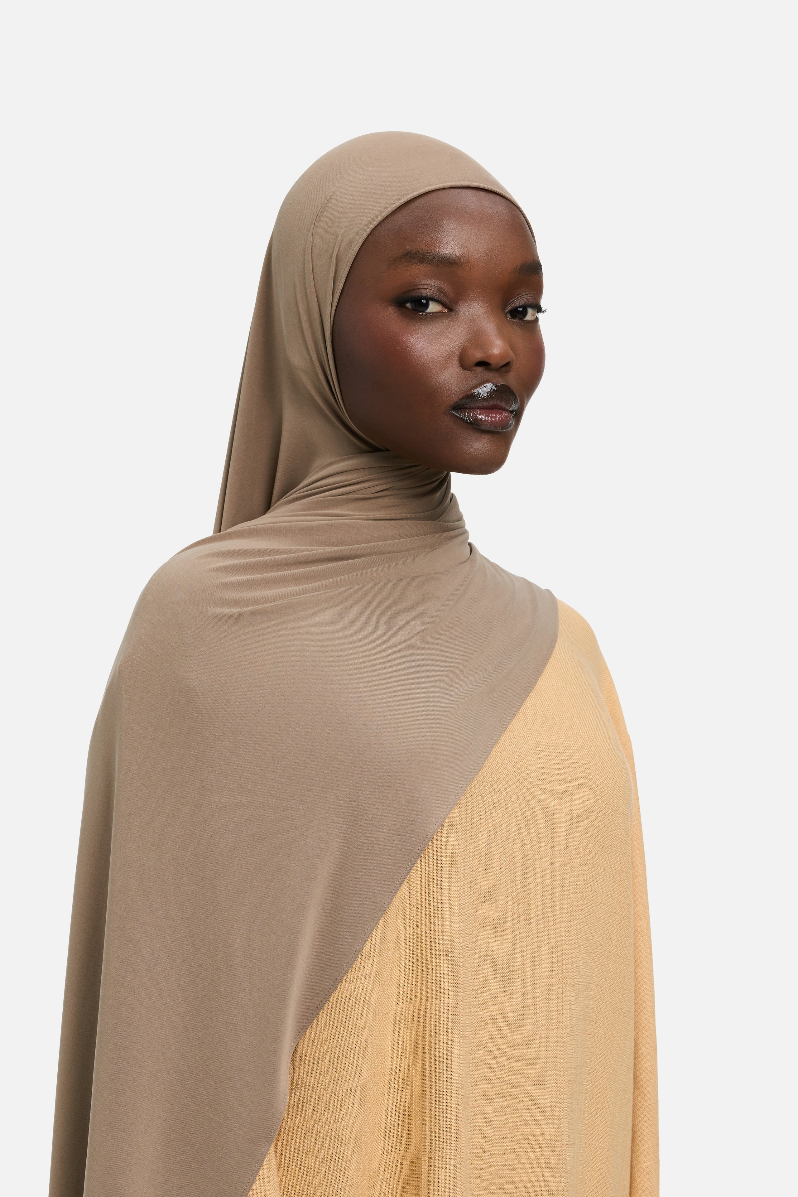 Breathable Jersey Scarf | Taupe