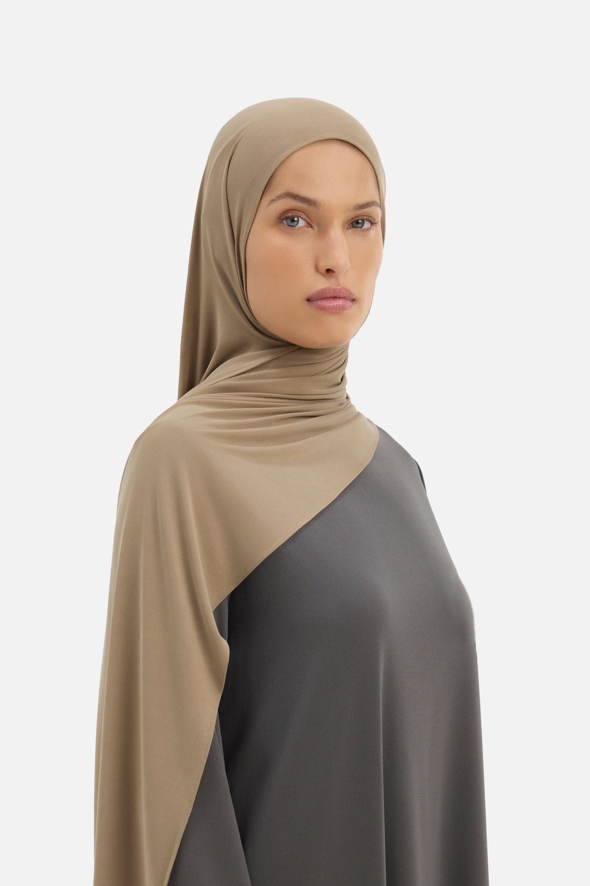 Breathable Jersey Scarf | Wood Brown