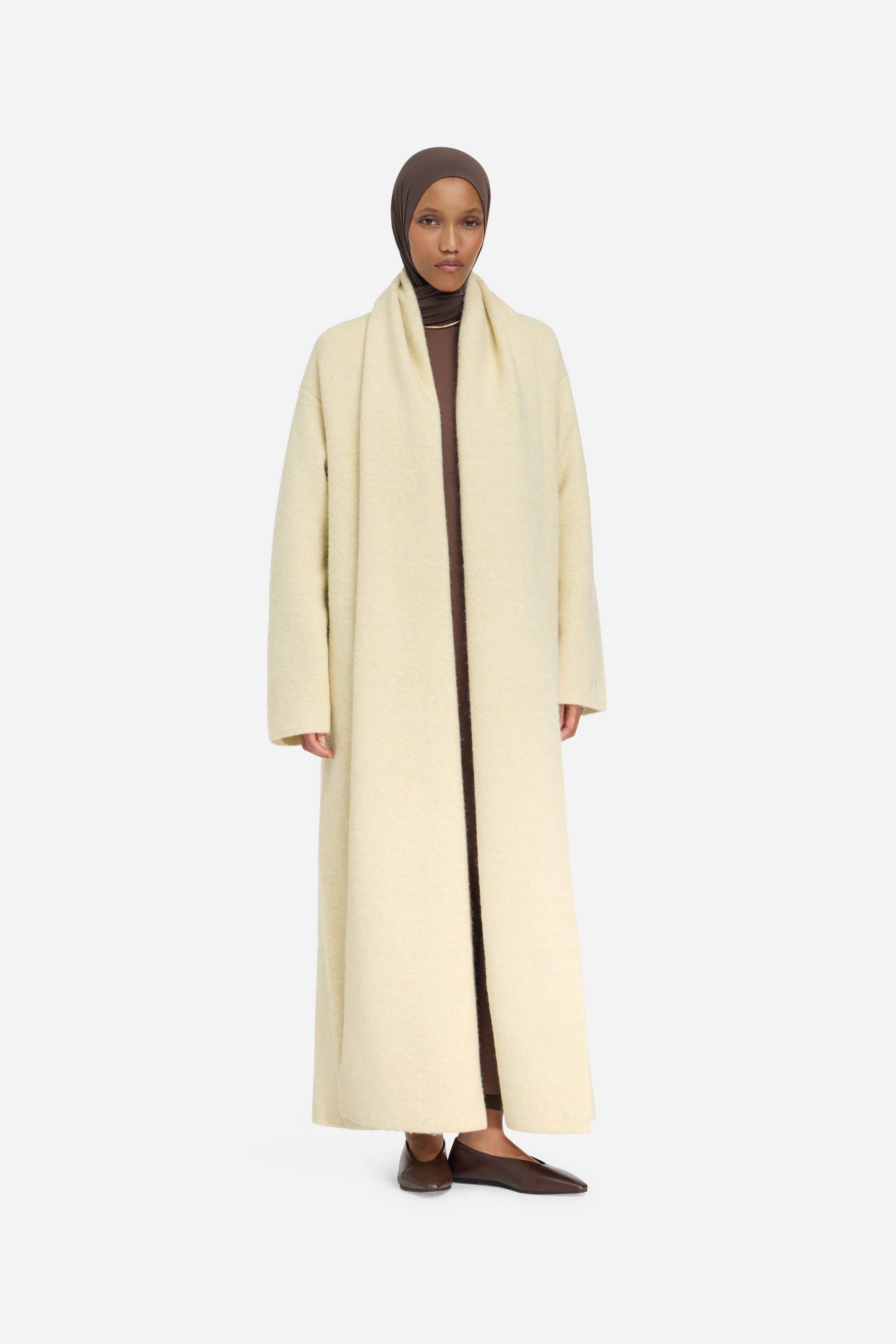 Brushed Knit Abaya | Desert Clay | MERRACHI
