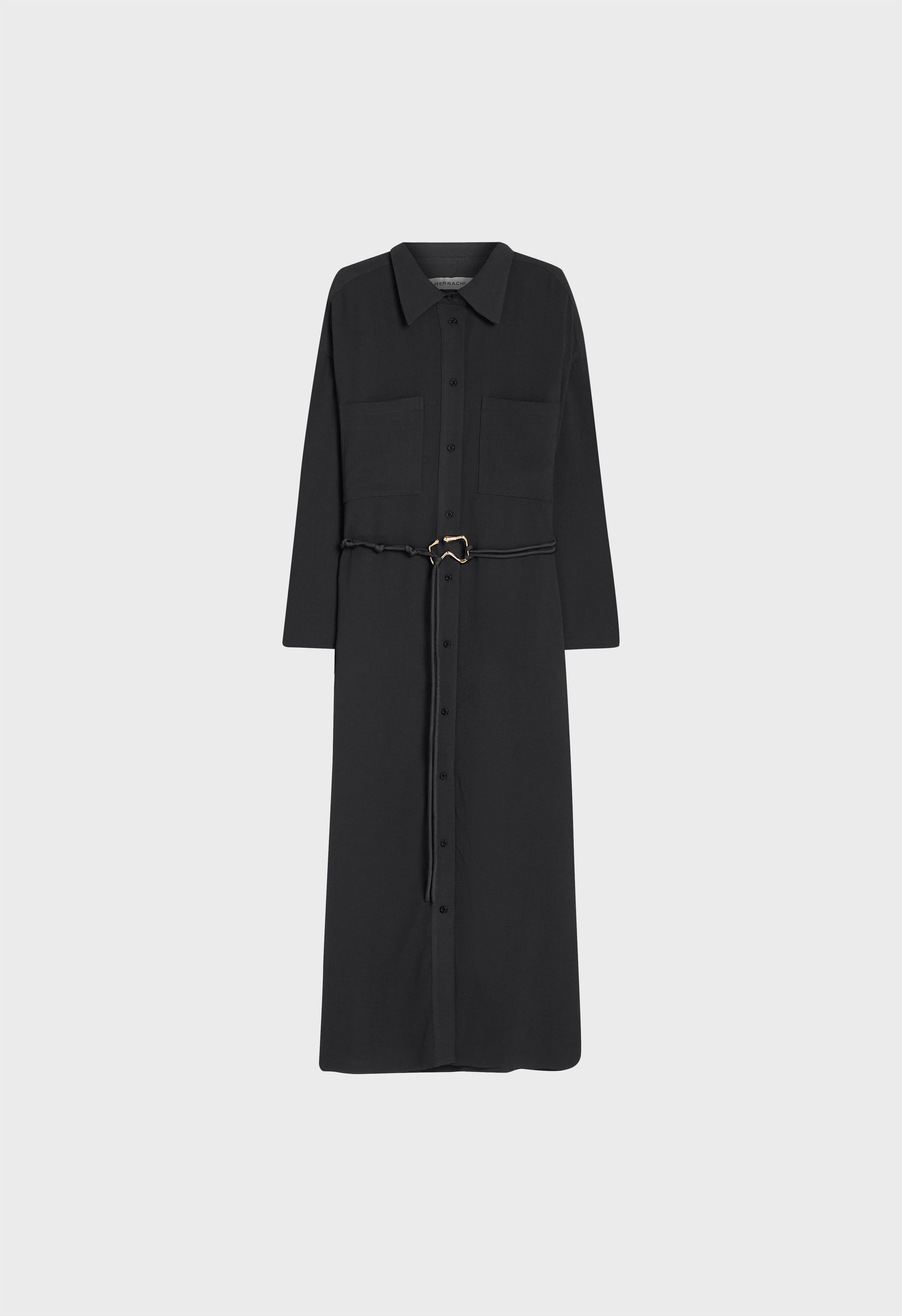 Button Up Dress | Black