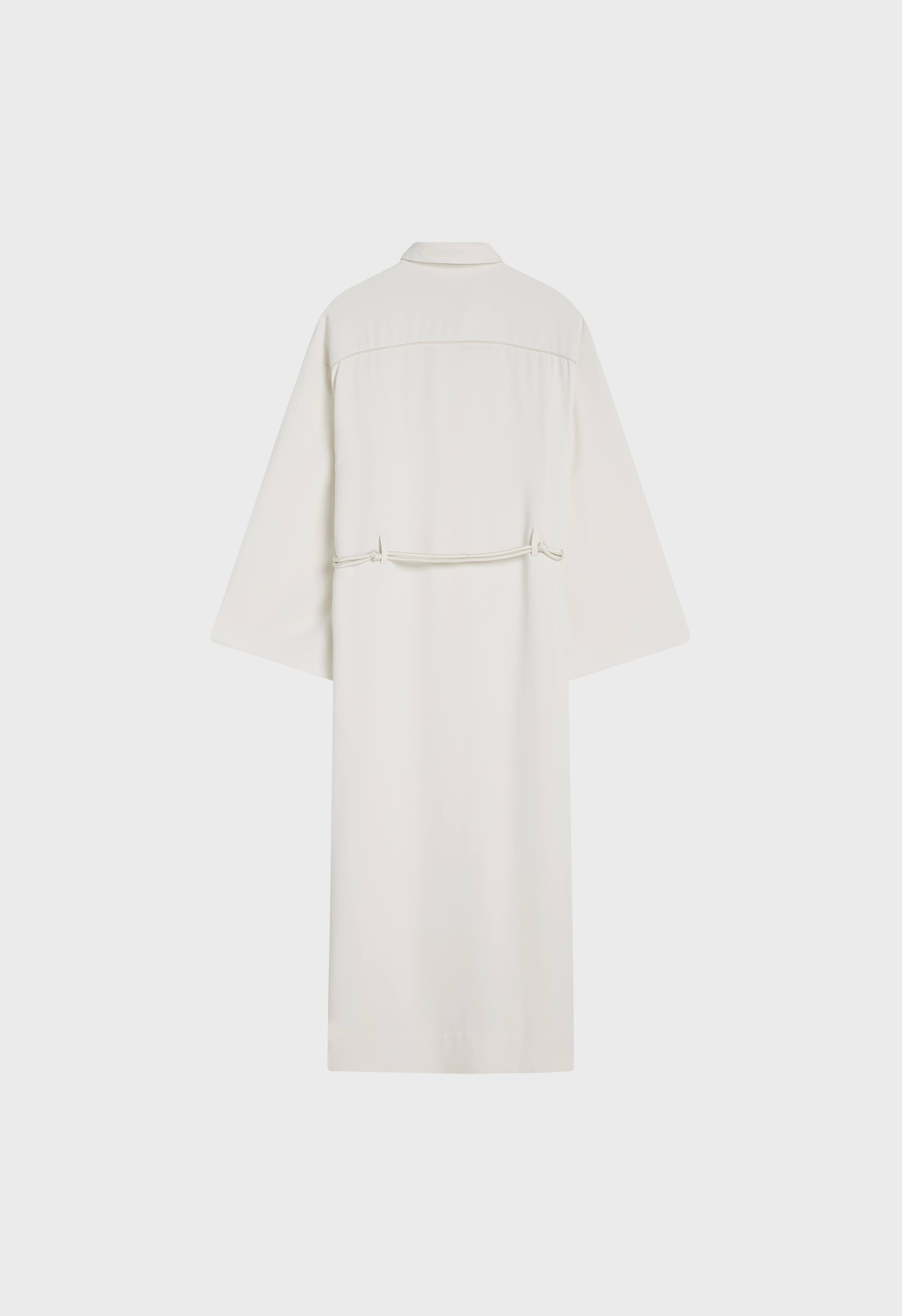 Button Up Dress | Off White