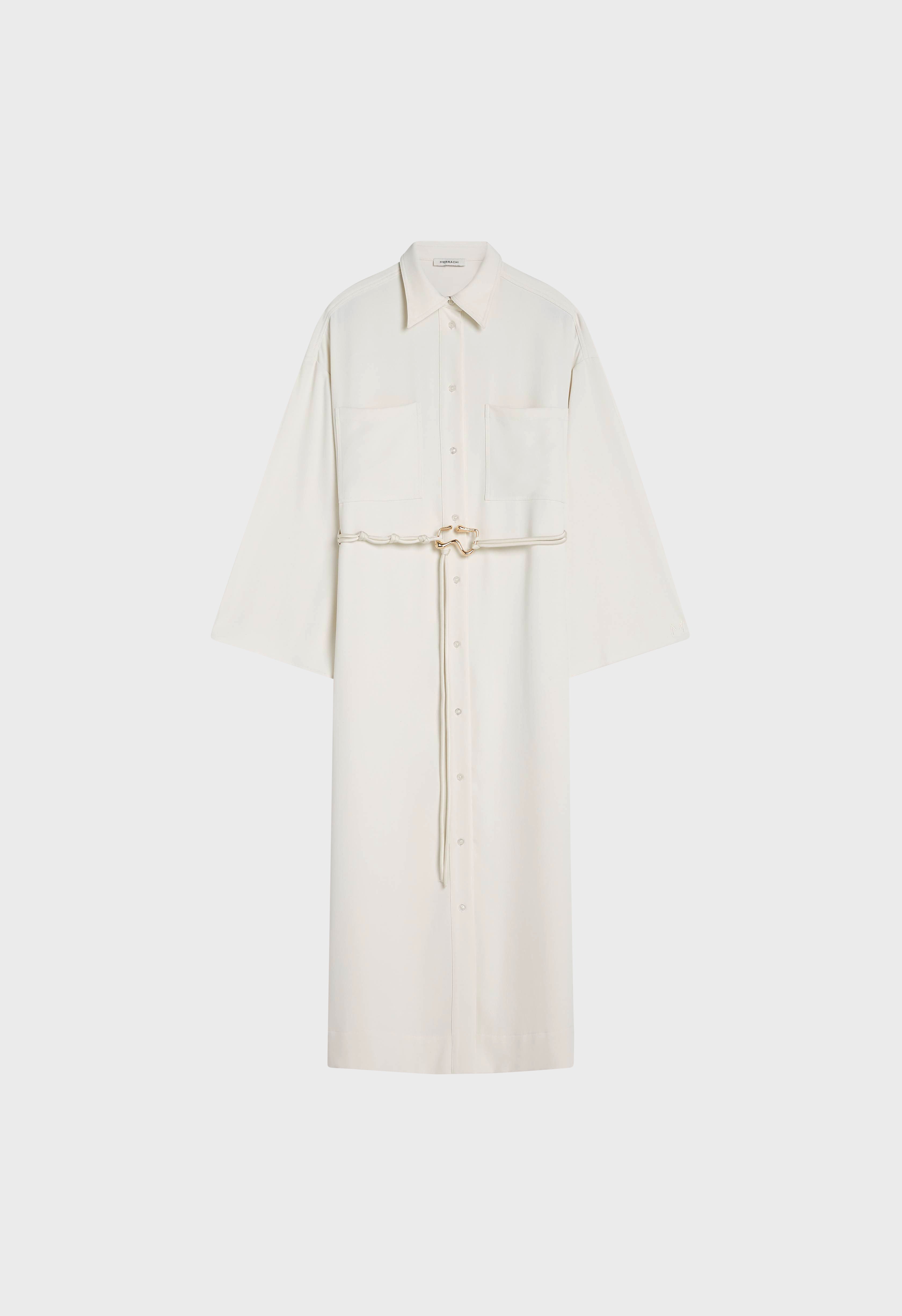 Button Up Dress | Off White