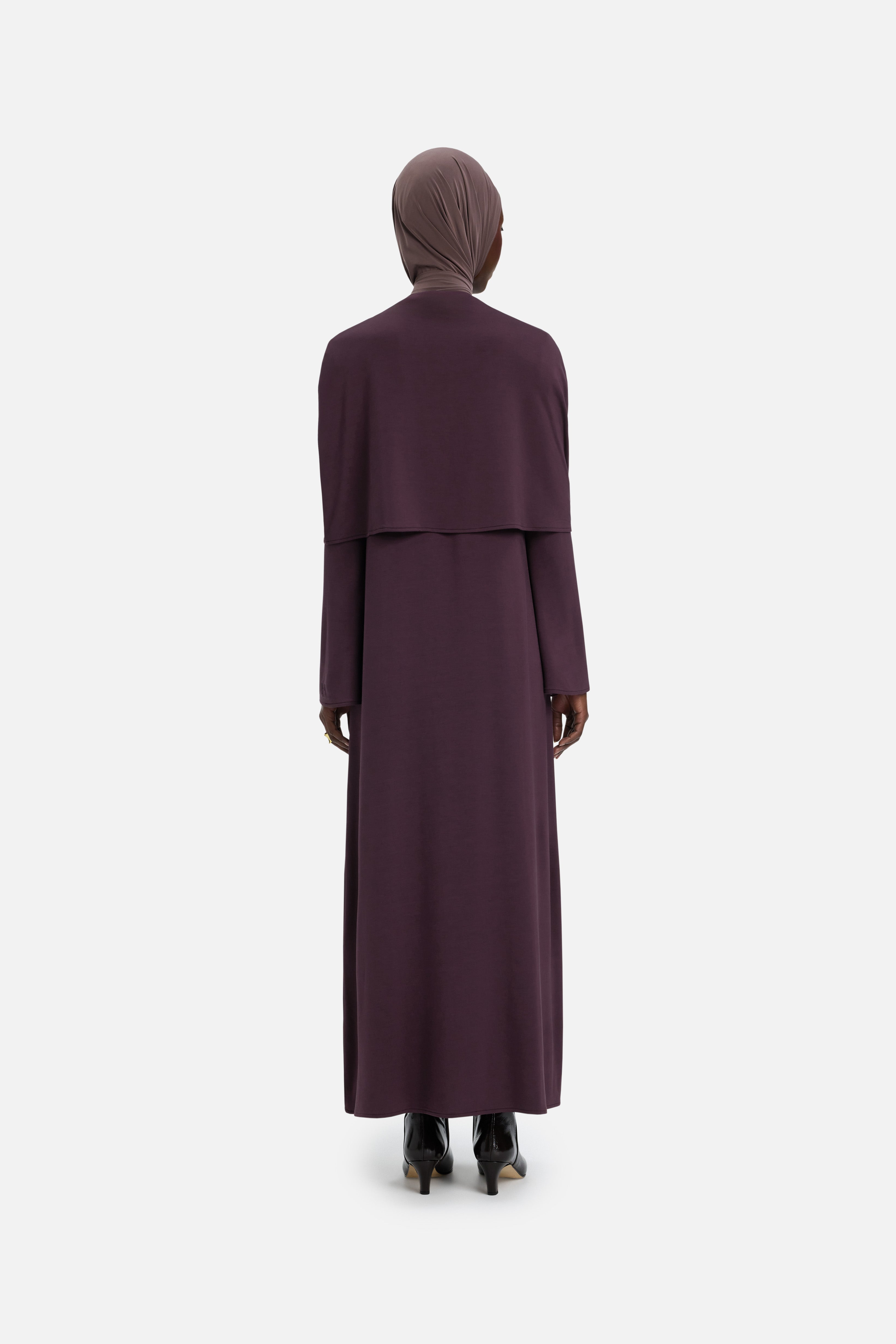 Capelet Dress | Vintage Purple Capelet Dress | Vintage Purple