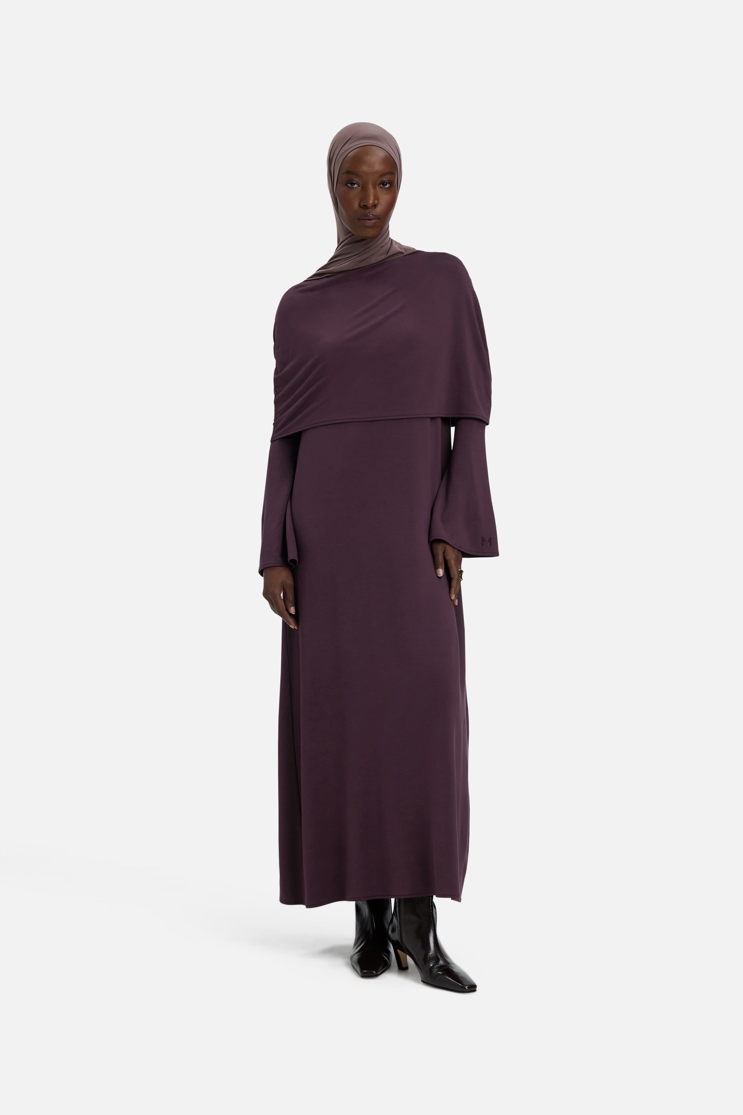 Capelet Dress | Vintage Purple