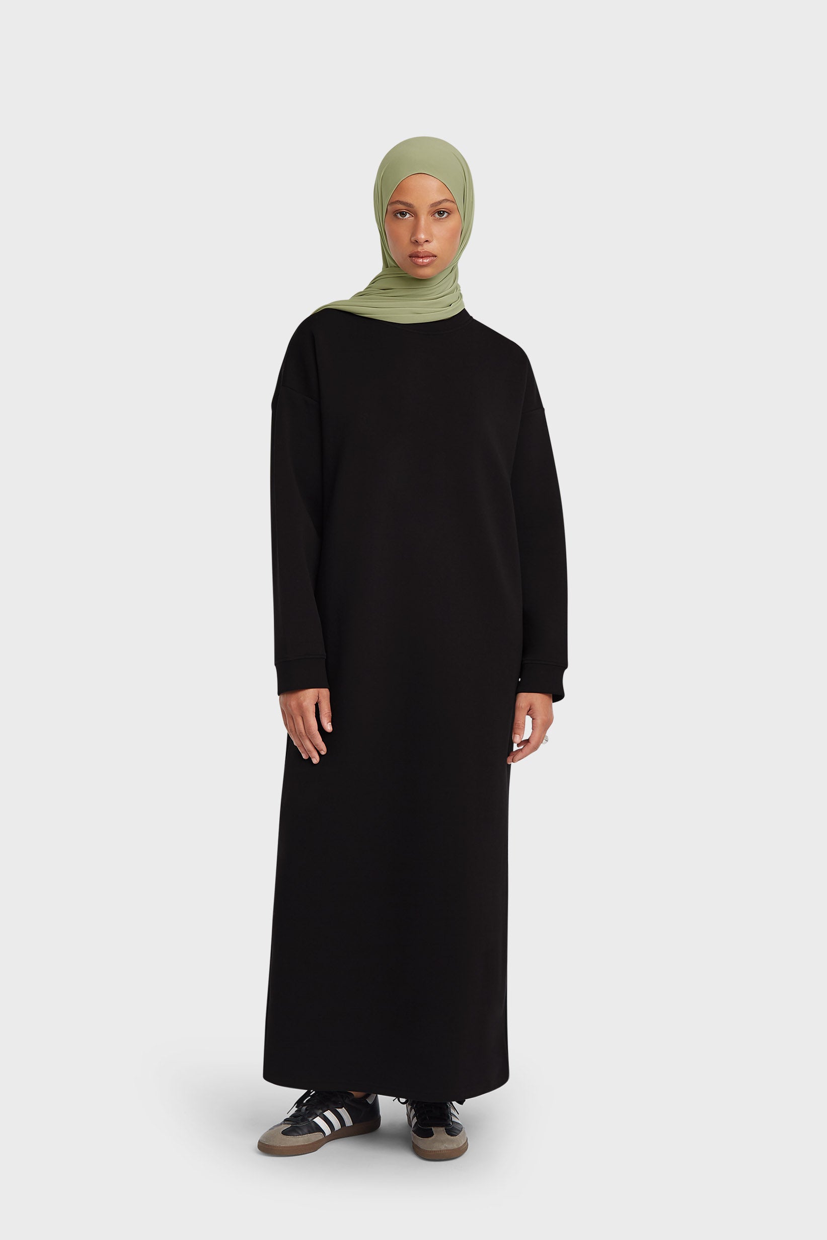 Comfy Sweater Dress | Black | MERRACHI Comfy Sweater Dress | Black | MERRACHI