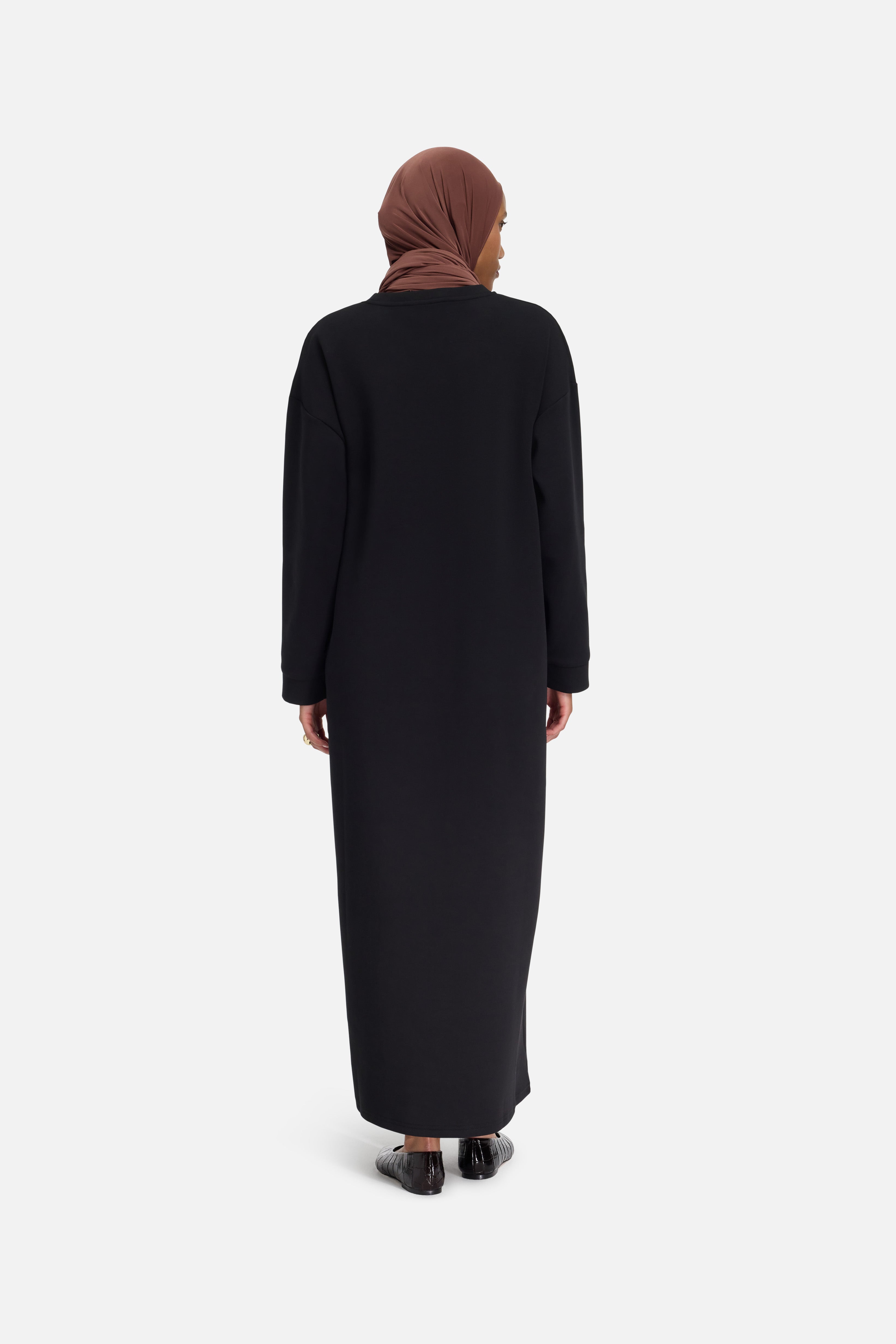 Comfy Sweater Dress | Black | MERRACHI Comfy Sweater Dress | Black | MERRACHI