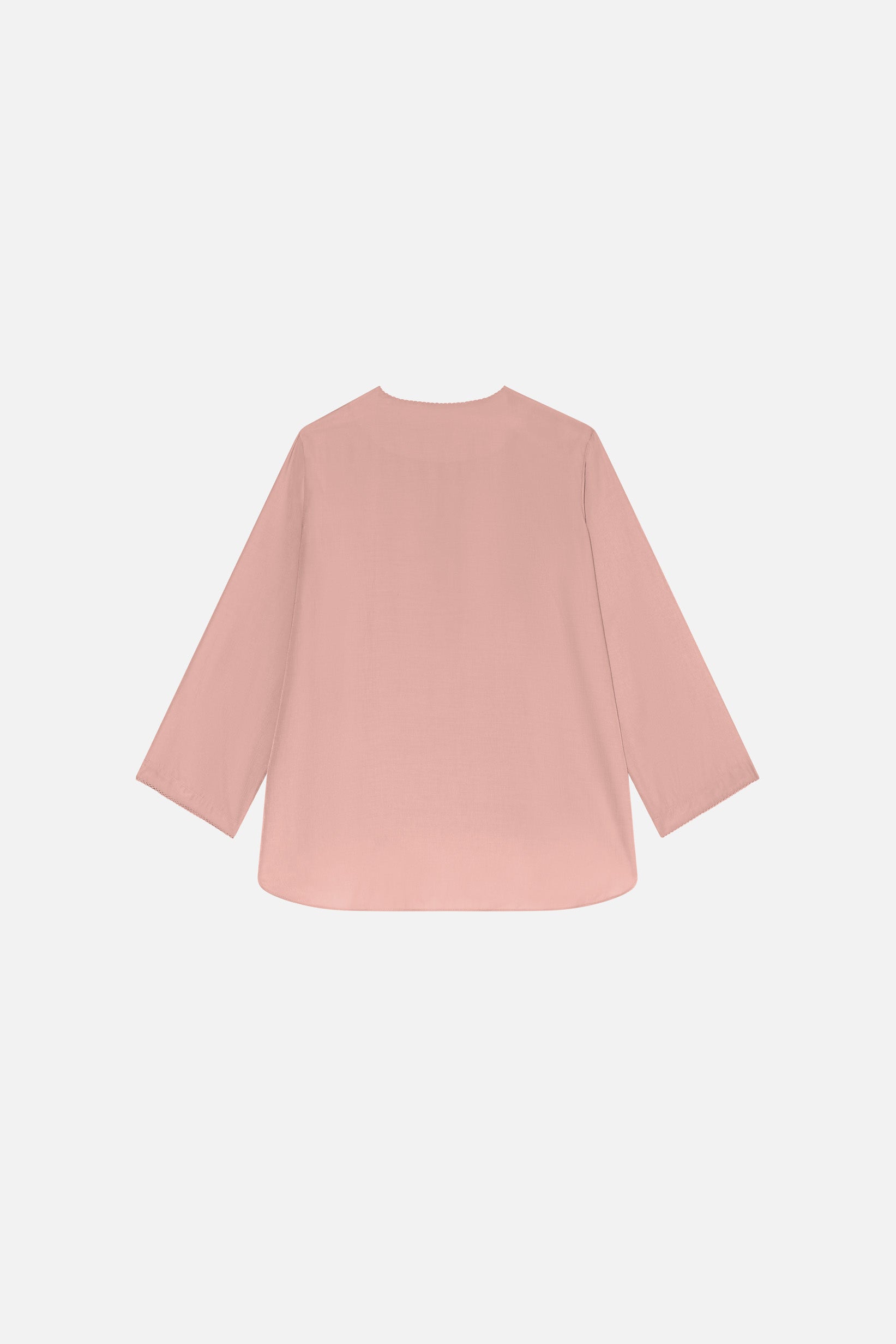 Crossover Collar Blouse | Light Berry