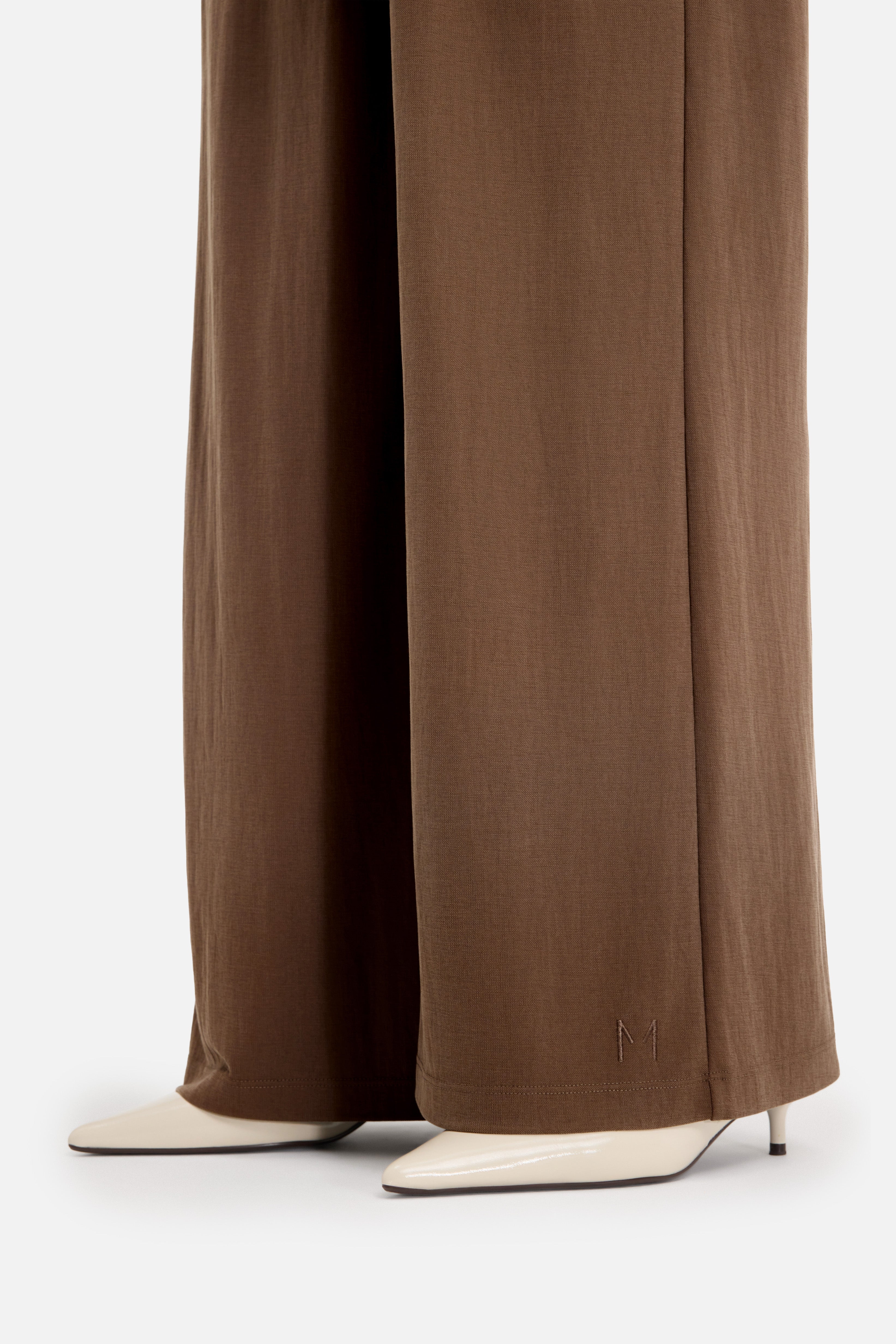 Drape Jersey Pants | Dark Terra