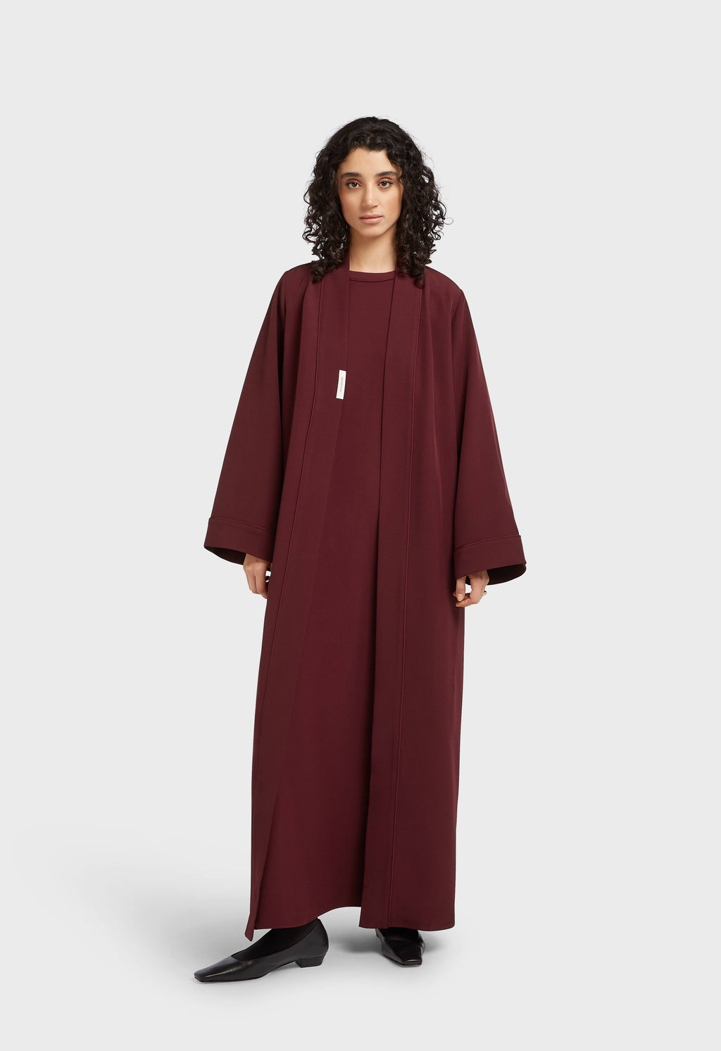 burgundy abaya dress Essential Regular | Silver Necklace with Beige Lovebrook And Green Color:BEACH Length Maxi Cut Suitable