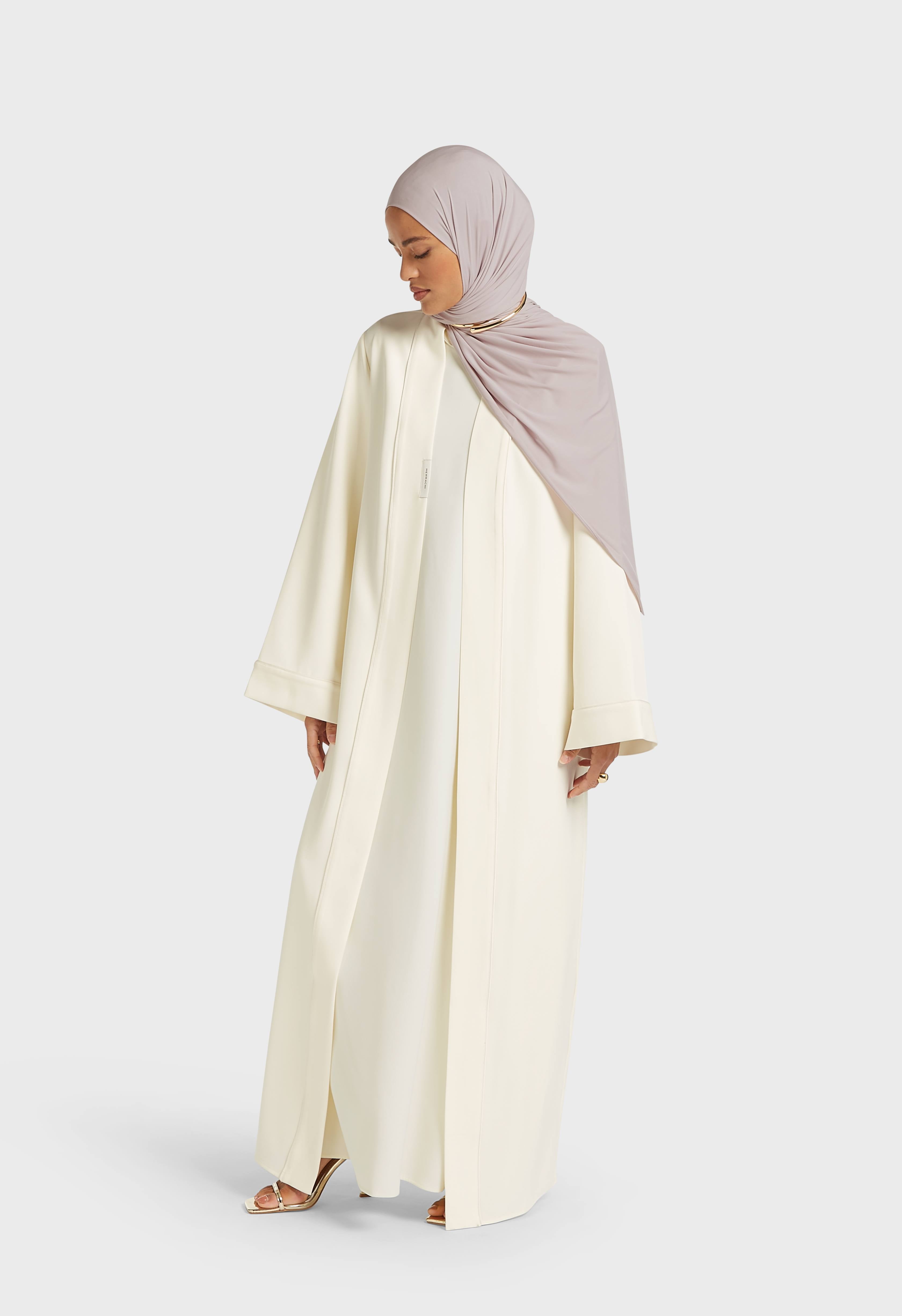 white abaya dress Essential Abaya Short | Off White