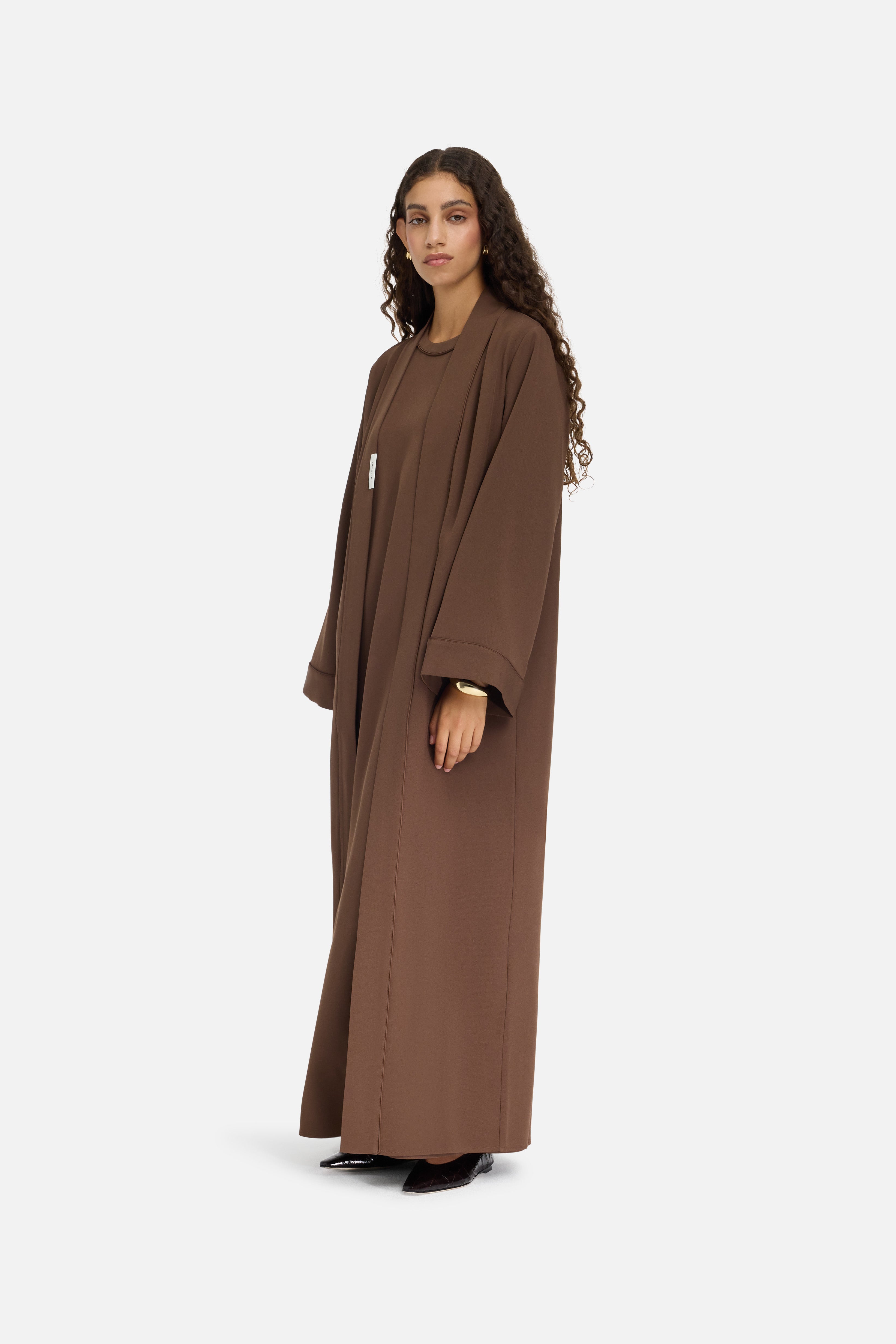 Essential Abaya  Short | Chocolate