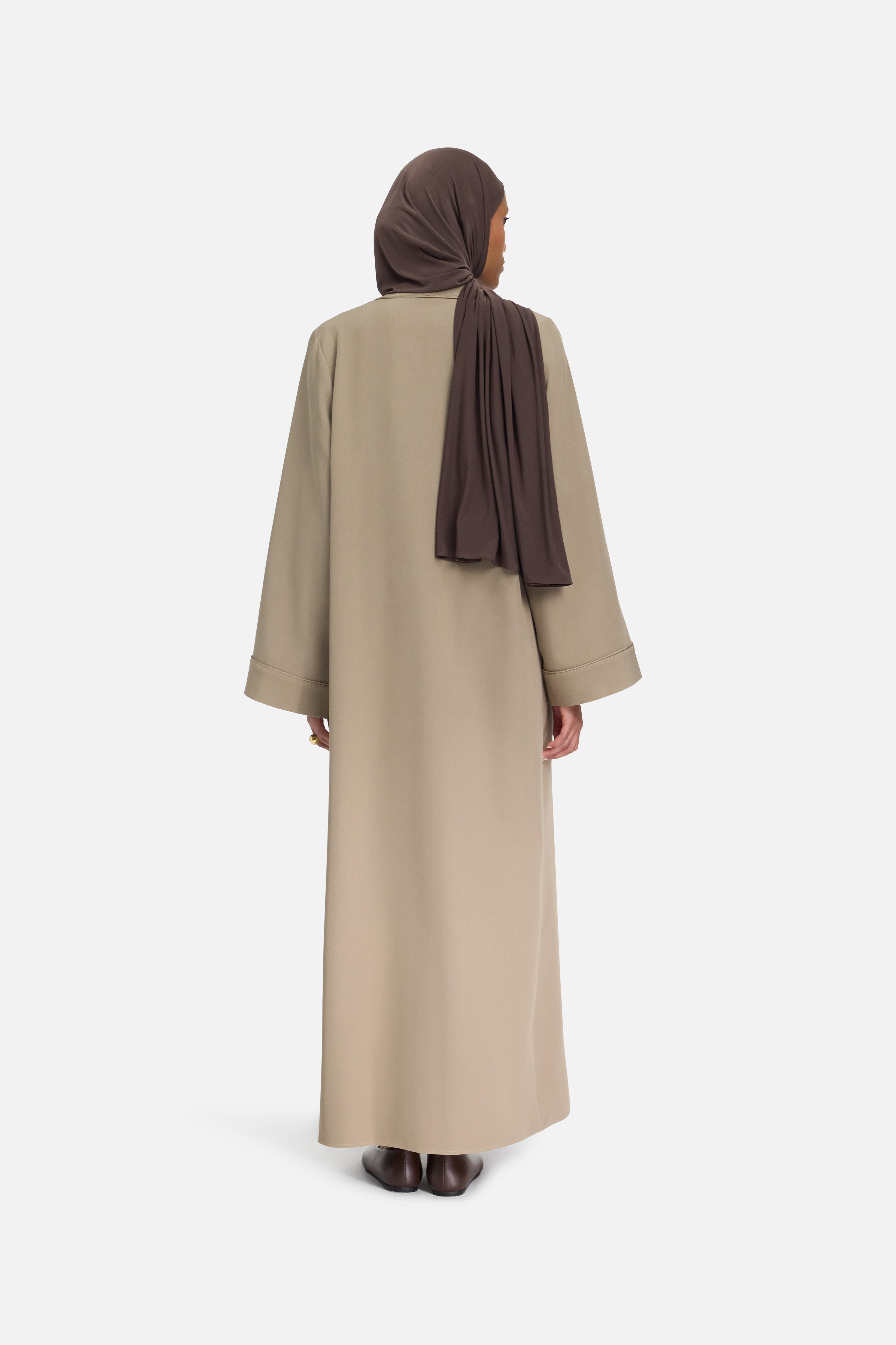 Essential Abaya  Short | Khaki