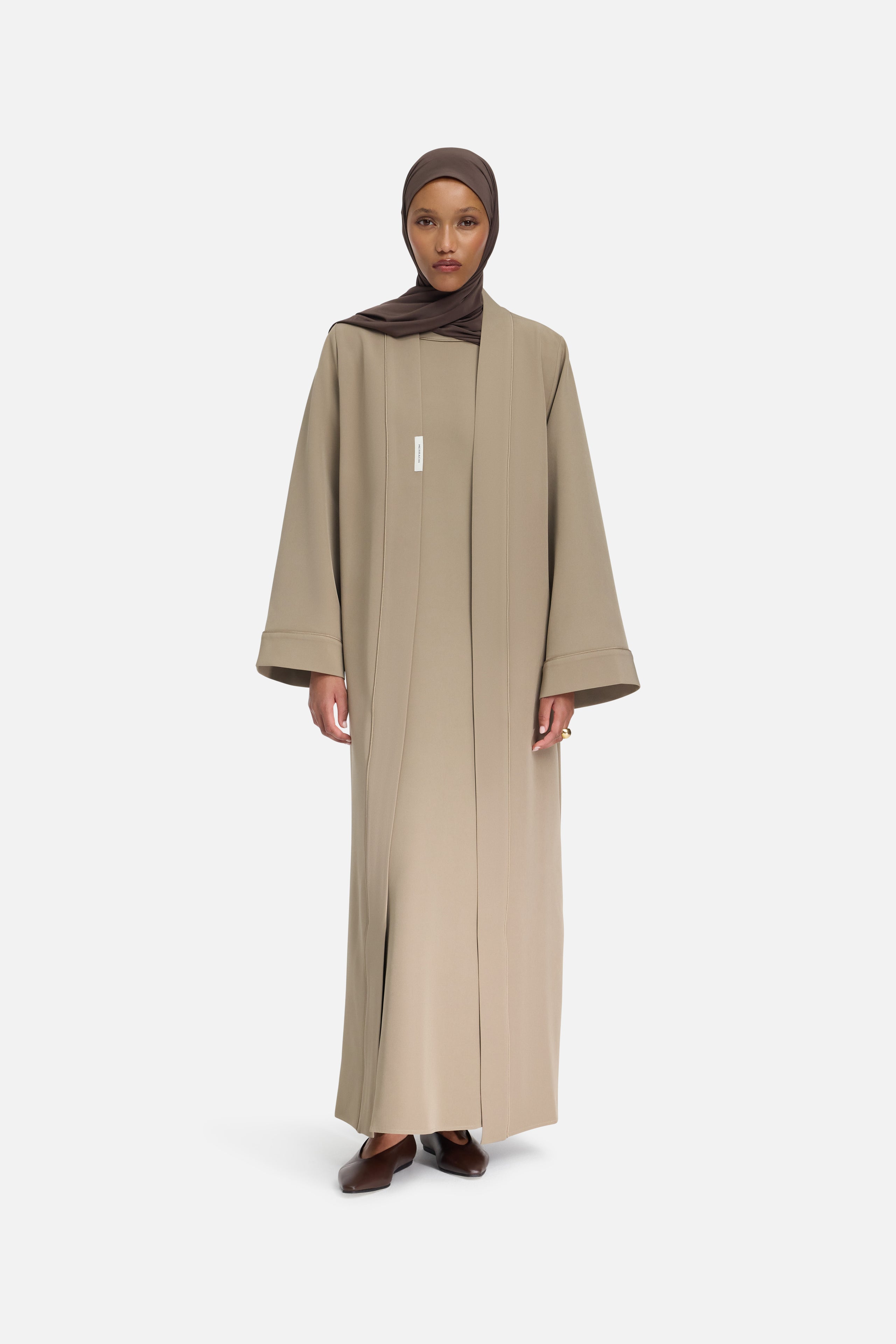 Essential Abaya  Short | Khaki