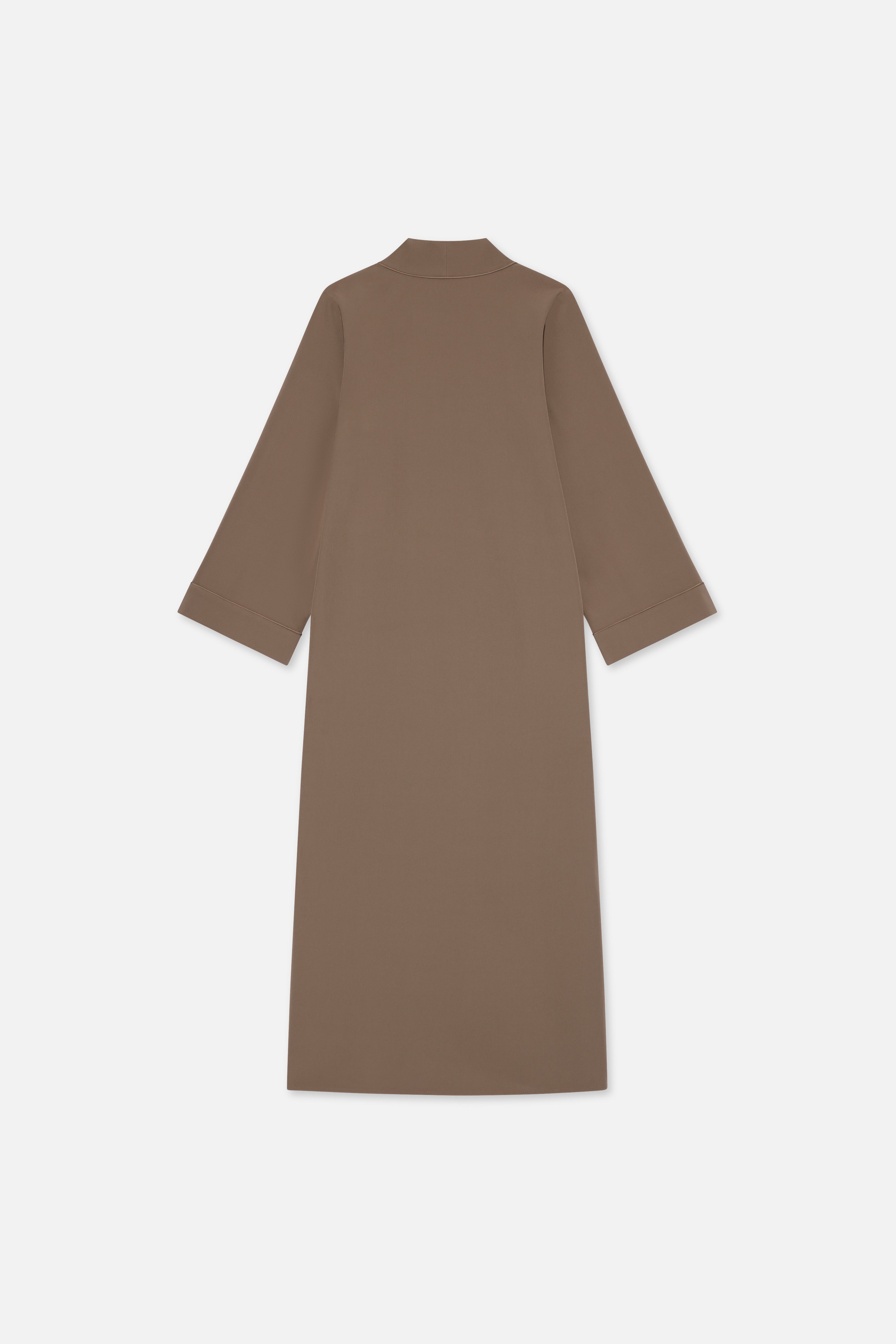 Flat lay back taupe abaya