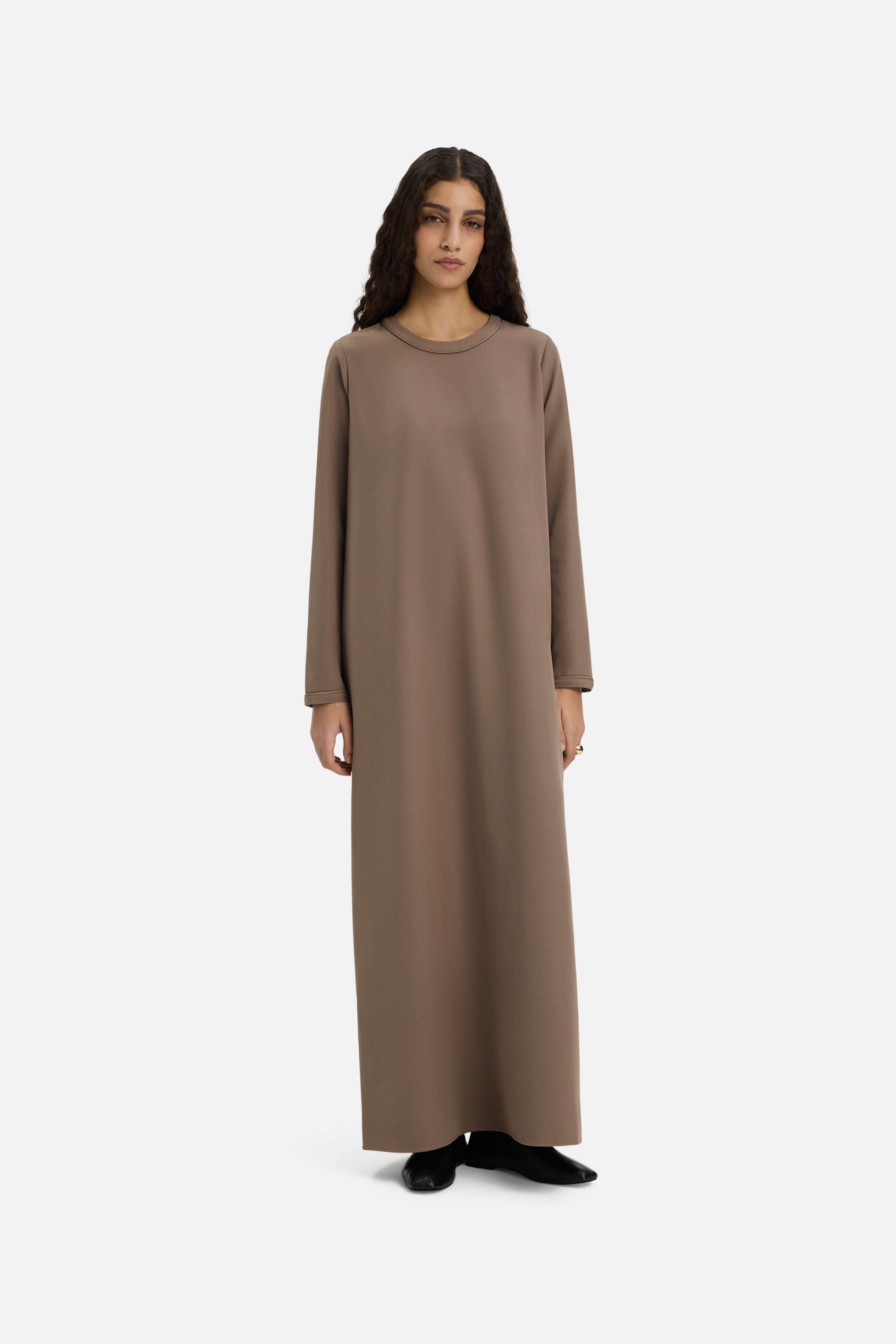sachin and babi light blue dress Taupe First Class Ribbed Maxi Dress main image 1