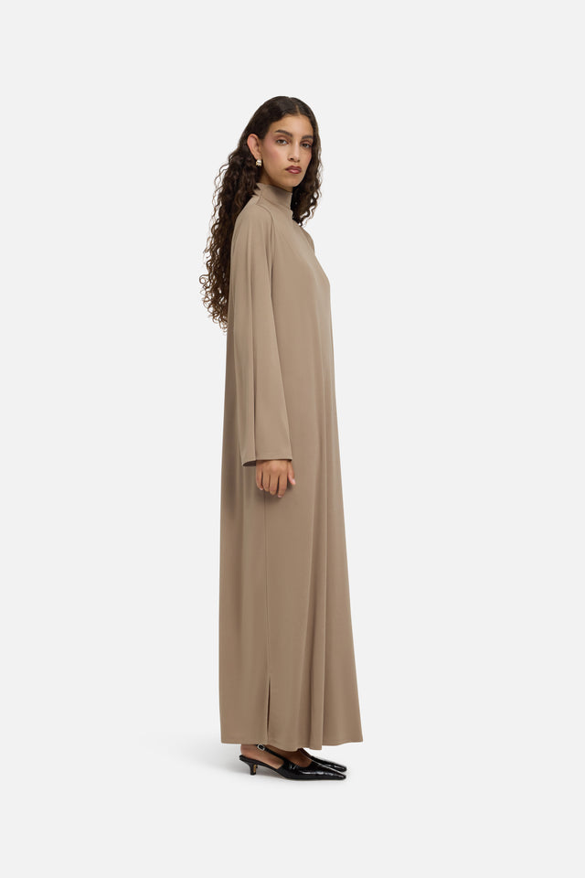 Essential Jersey Dress Regular | Khaki