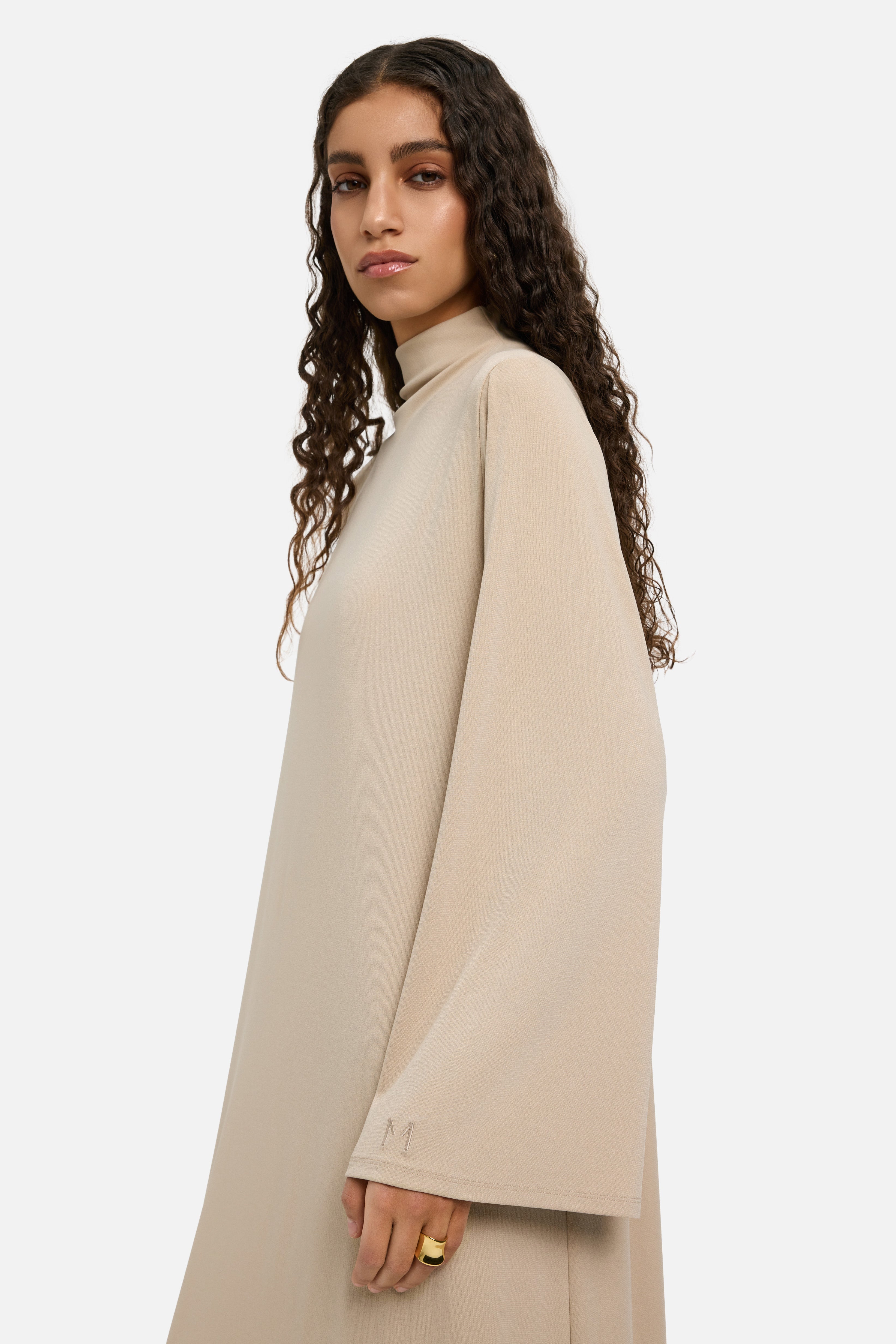 Essential Jersey Dress Regular | Oat