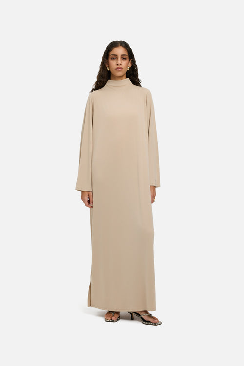 Essential Jersey Dress Regular | Oat