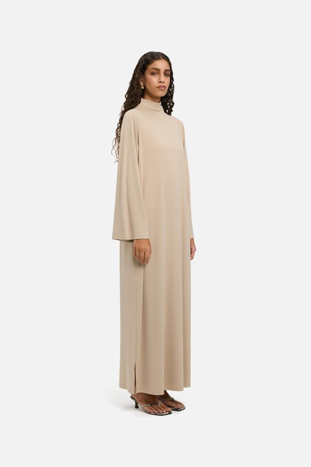 Essential Jersey Dress Regular | Sunset Yellow | MERRACHI Essential Jersey Dress Regular | Sunset Yellow | MERRACHI