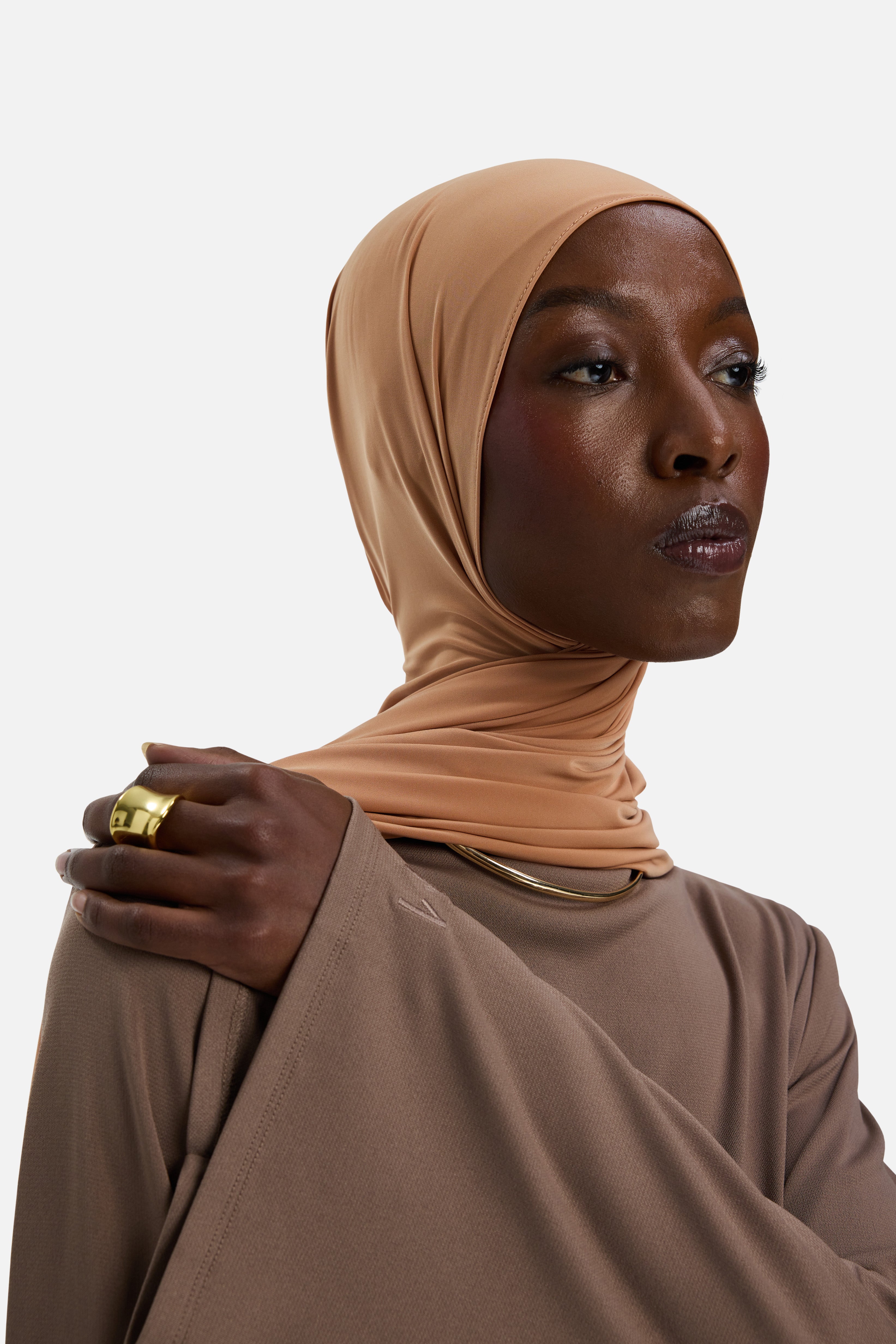 Essential Jersey Dress Regular | Taupe Rose | MERRACHI