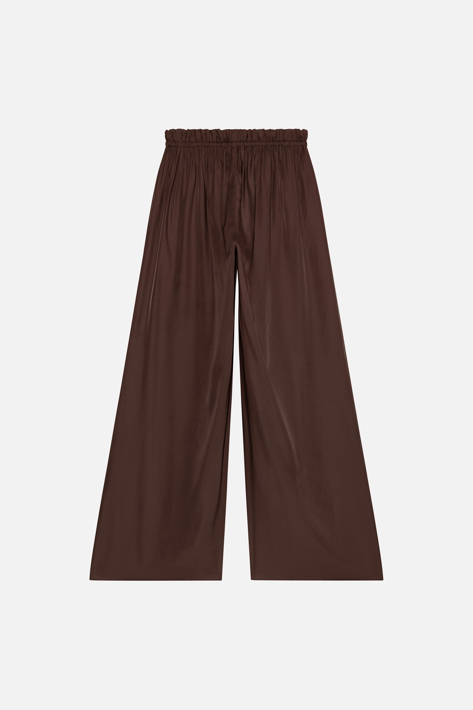 Flowy Loose Fit Trousers | Burnt Mocha