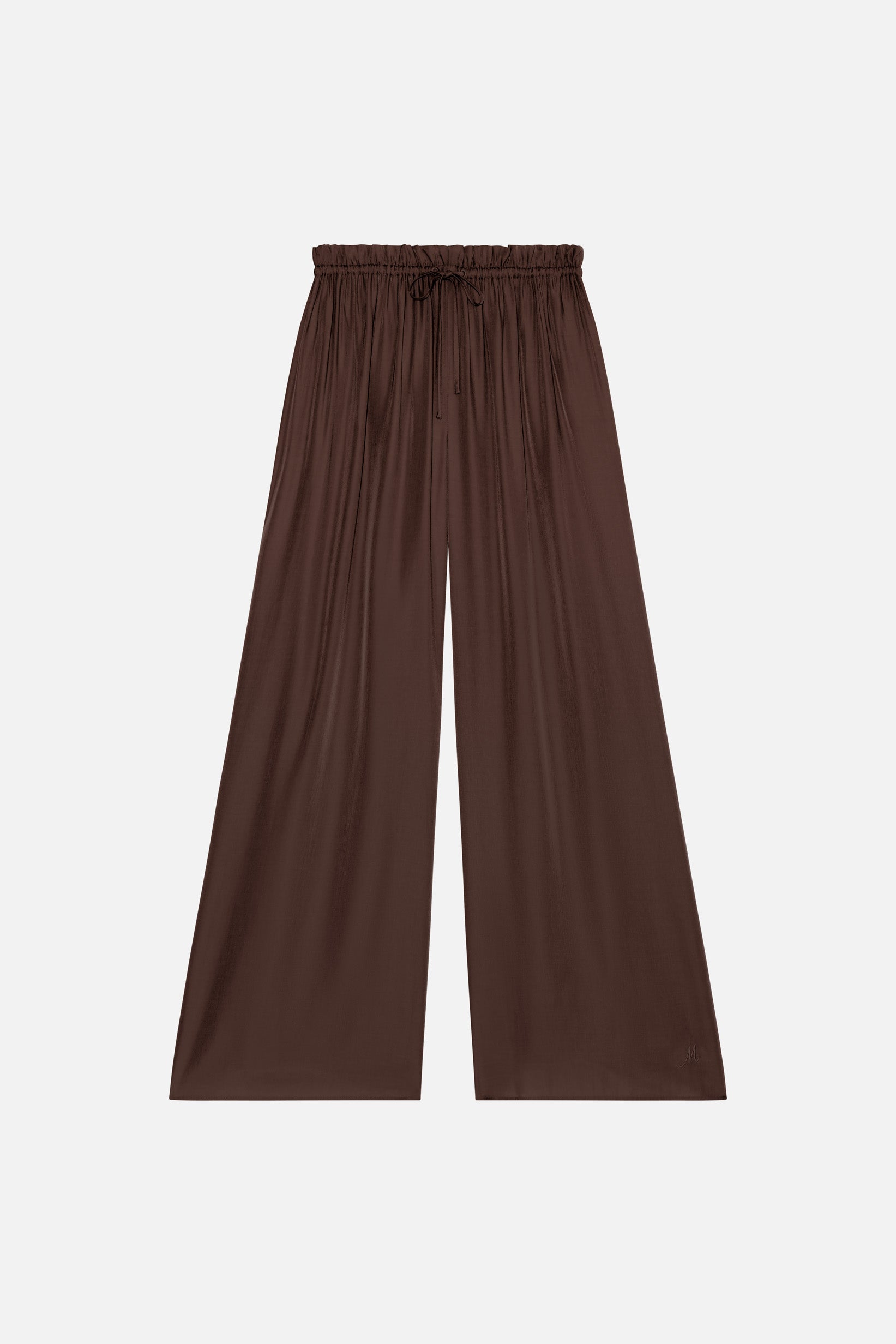 Flowy Loose Fit Trousers | Burnt Mocha