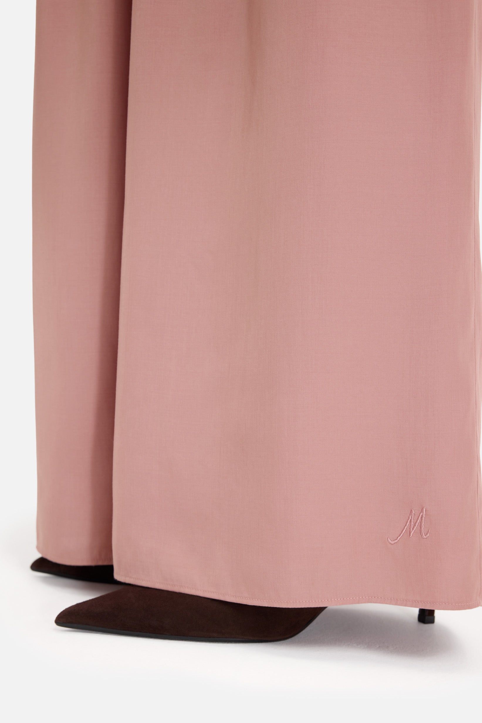 Flowy Loose Fit Trousers | Light Berry