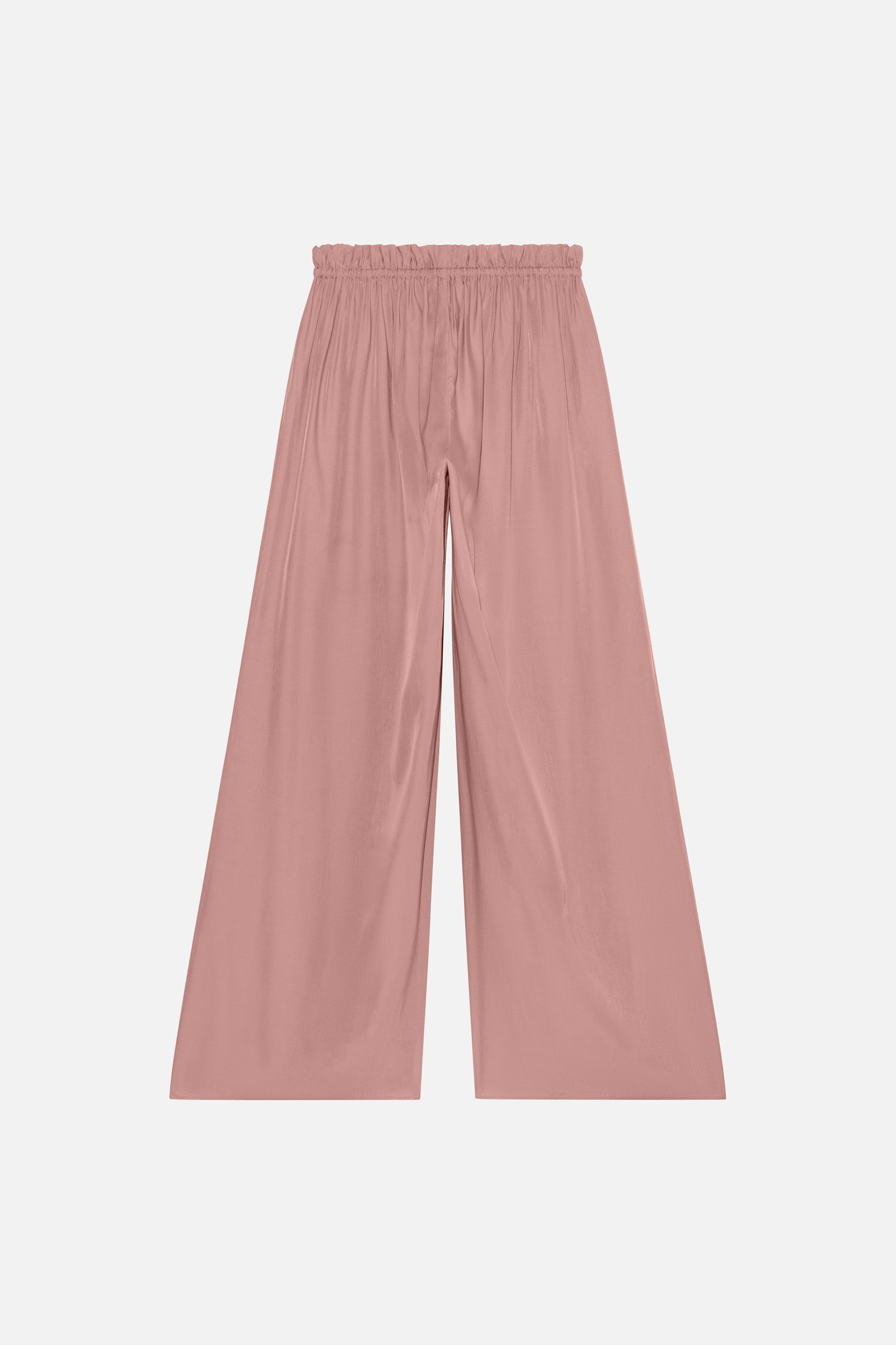Flowy Loose Fit Trousers | Light Berry