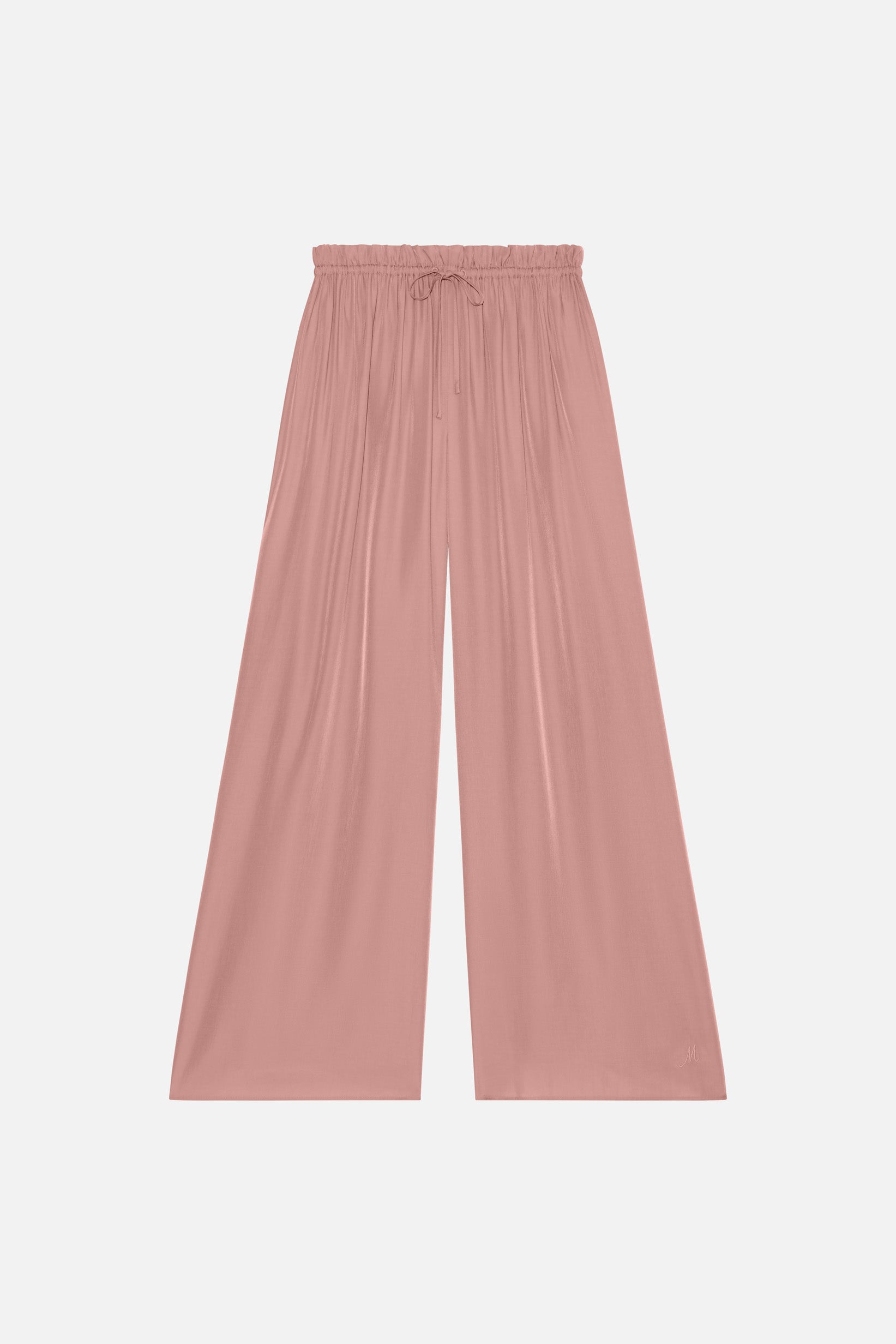 Flowy Loose Fit Trousers | Light Berry