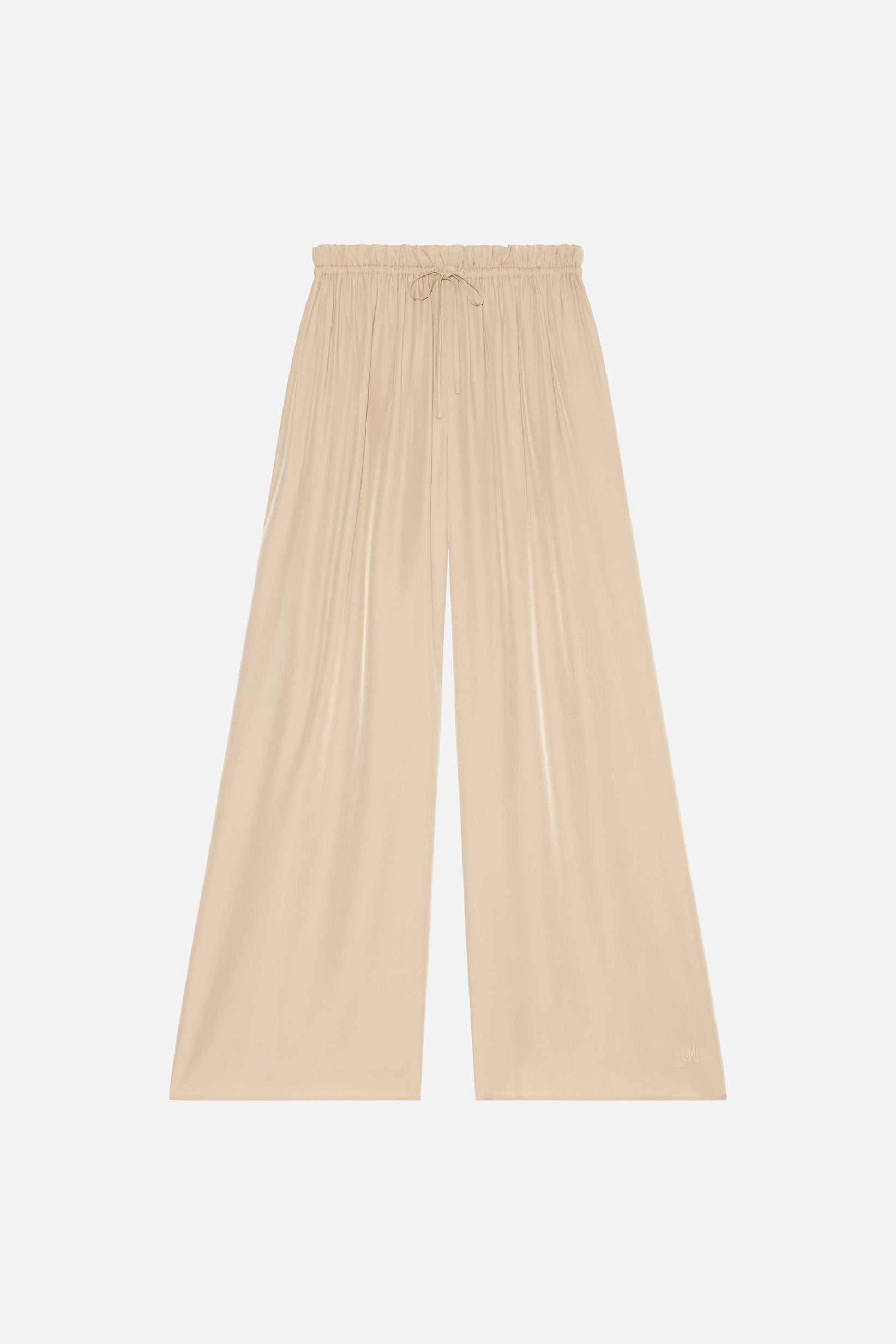 Flowy Loose Fit Trousers | Oat