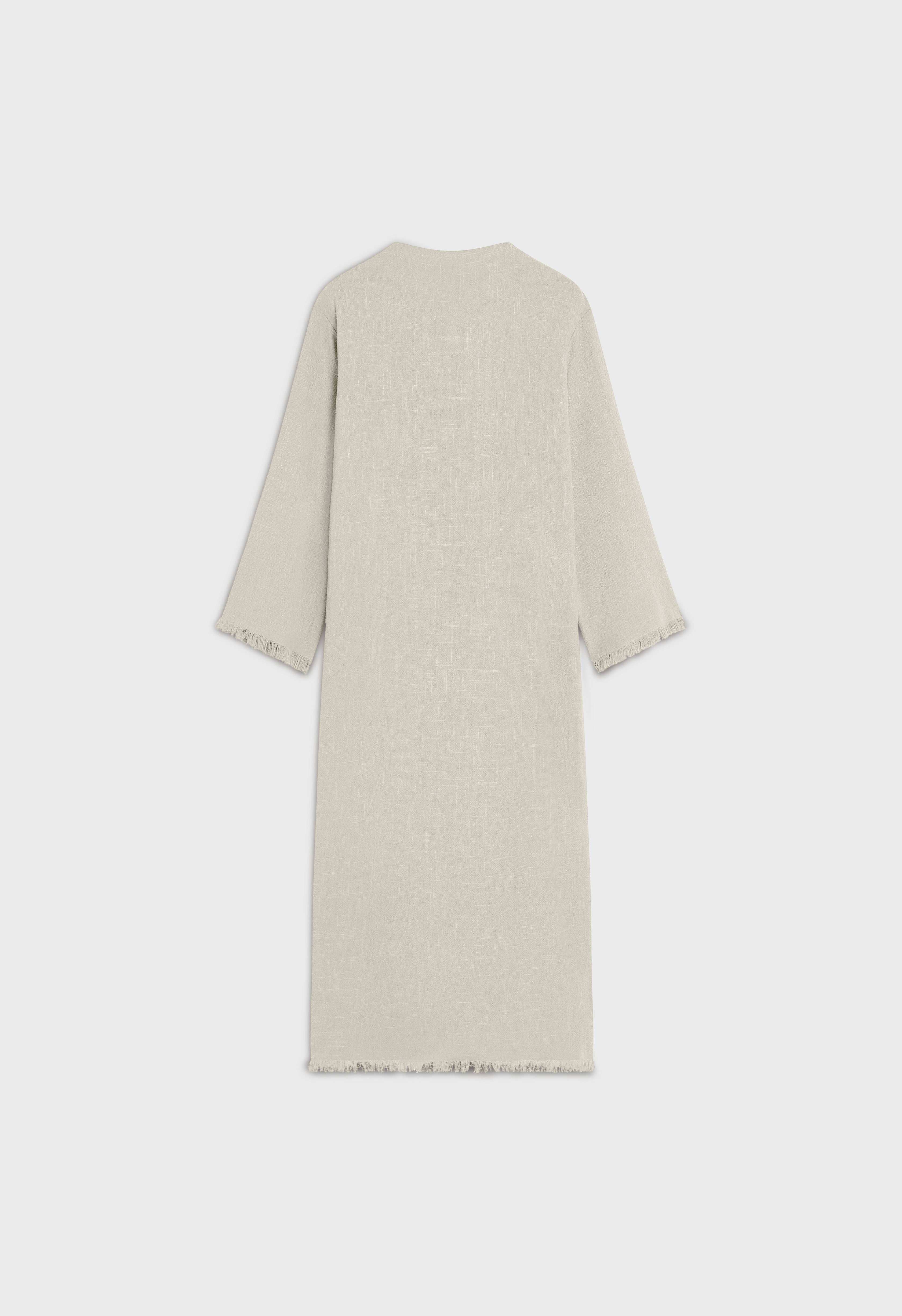 Frayed Hem Dress | Light Storm