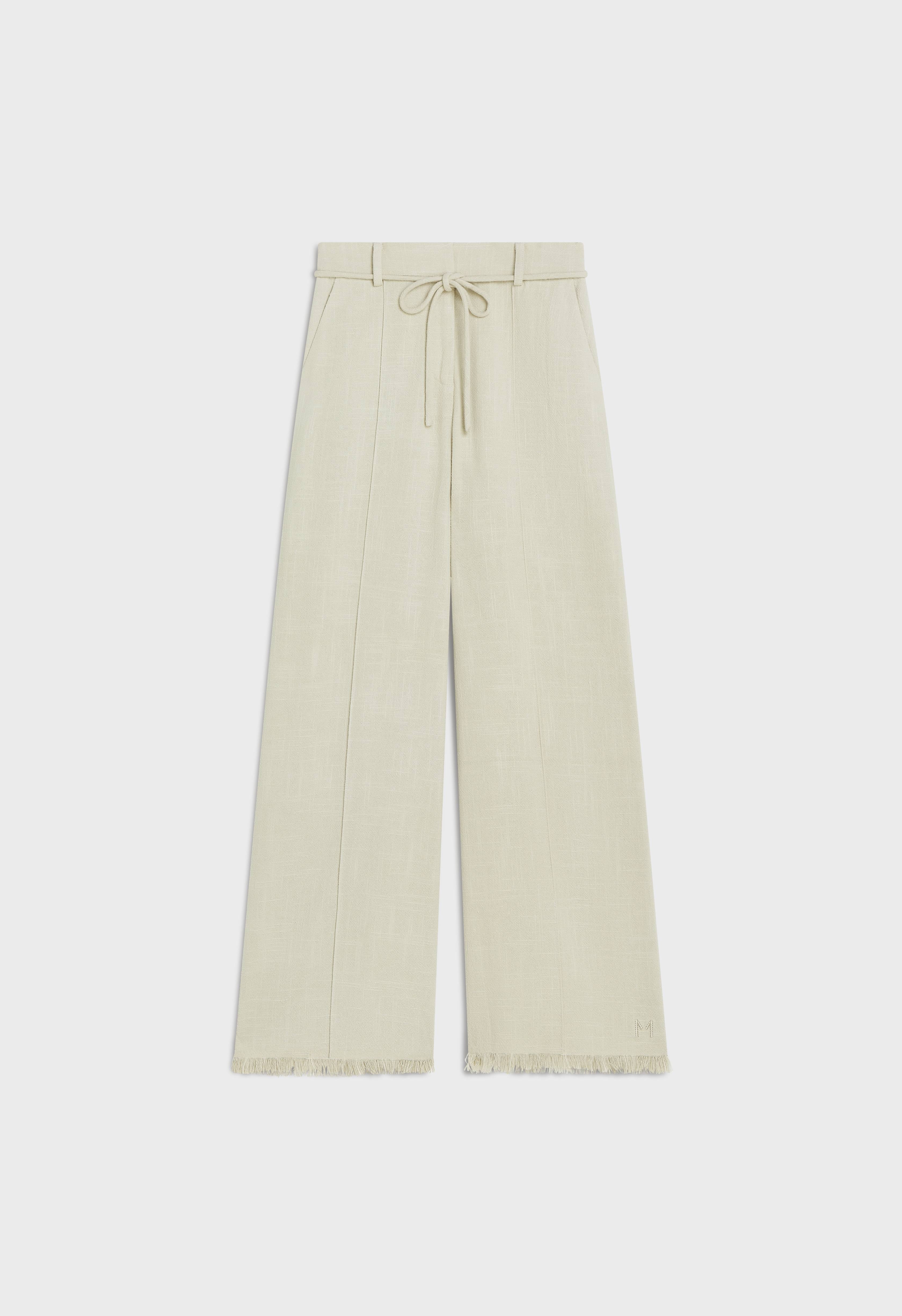 Frayed Hem Pants | Light Storm