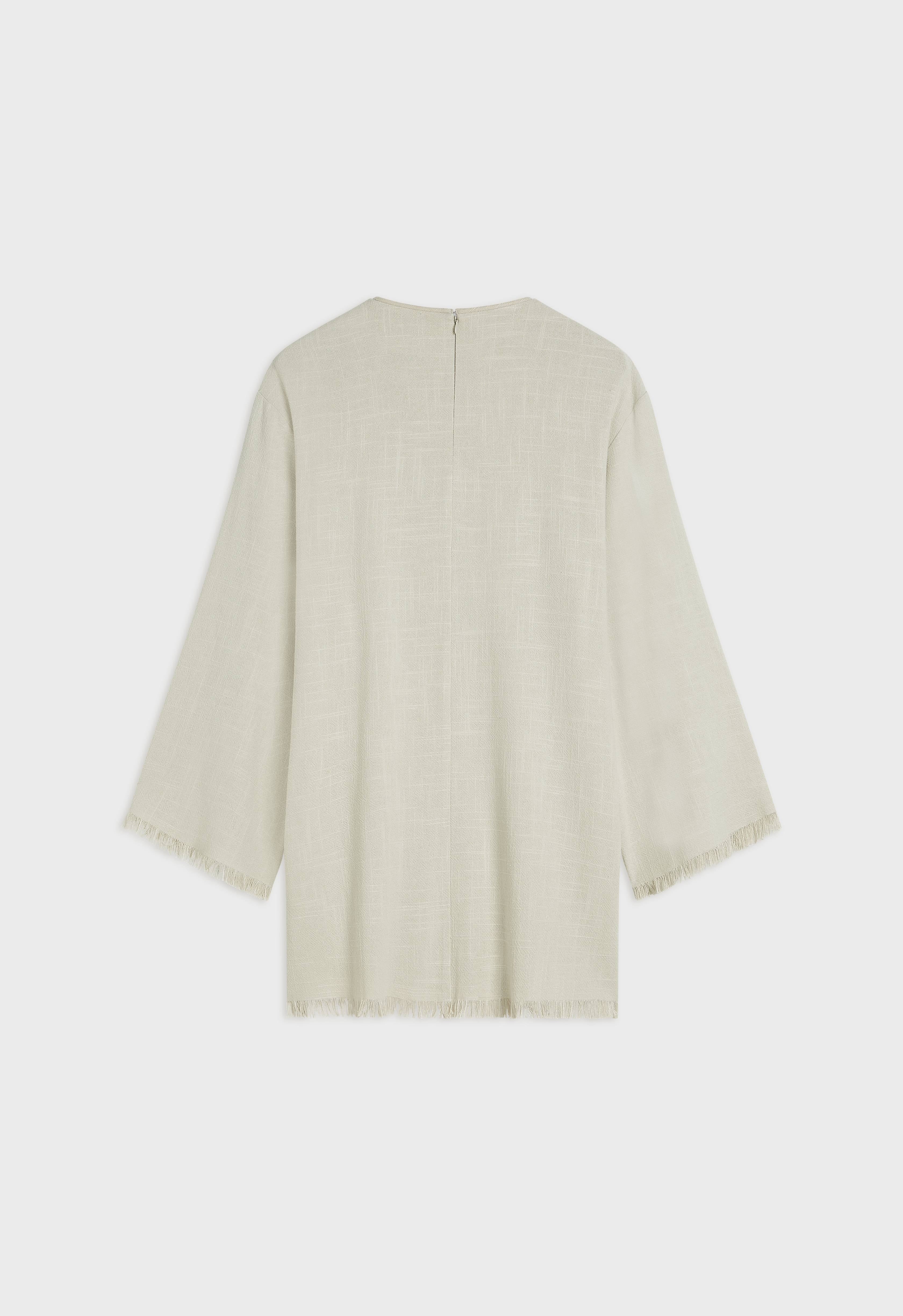 Frayed Hem Top | Light Storm