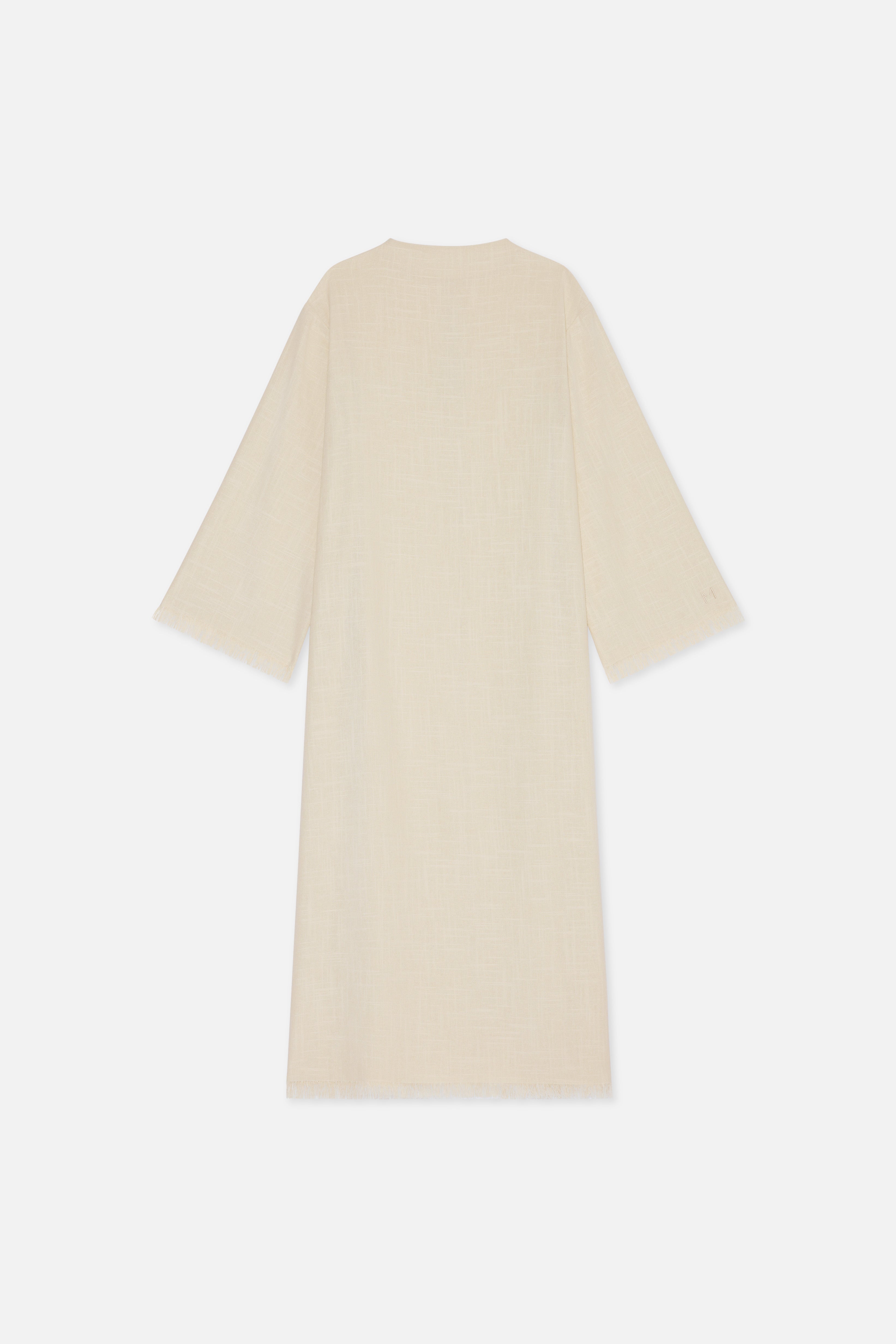 Frayed Hem Dress | Sand