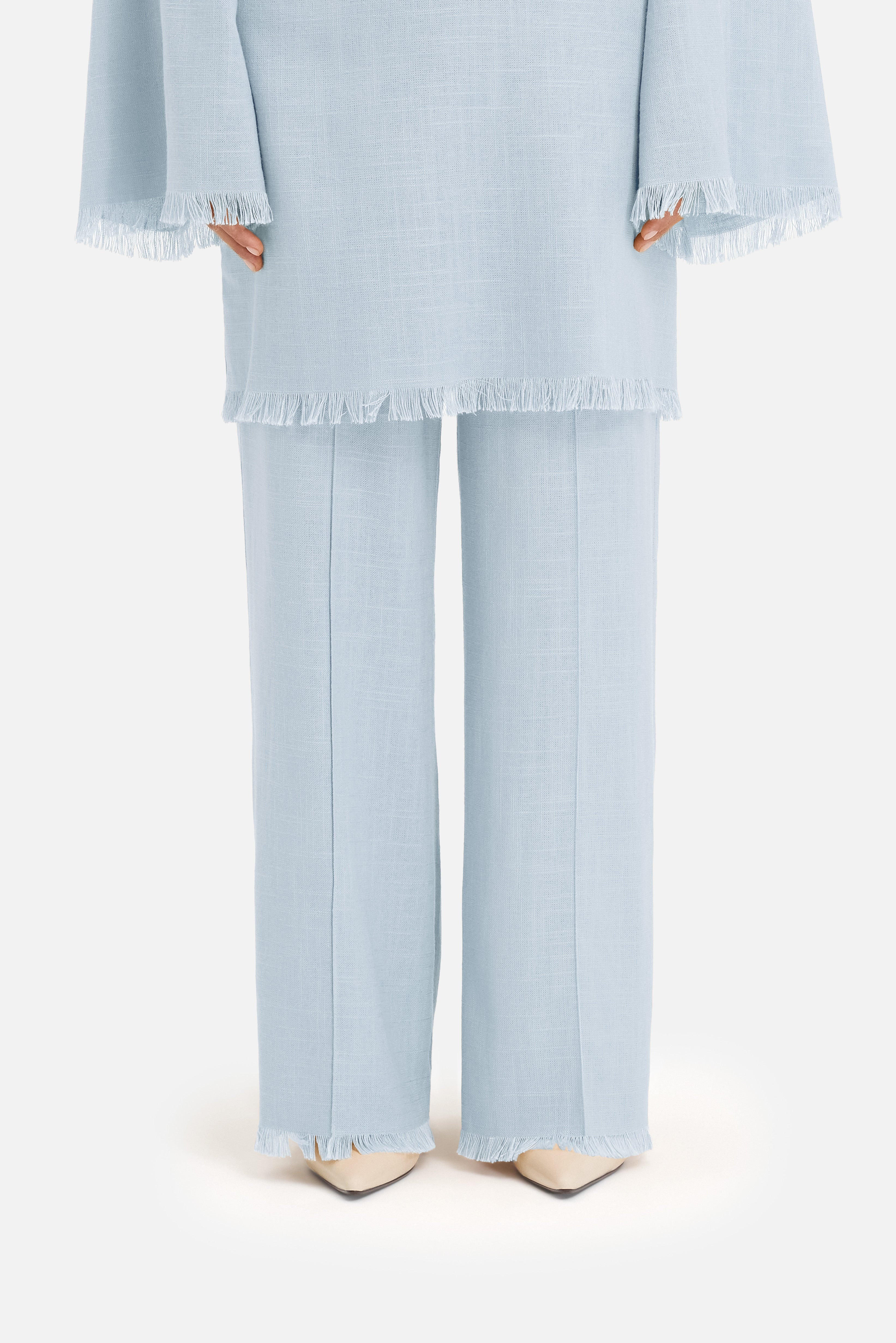 Frayed Hem Pants | Air