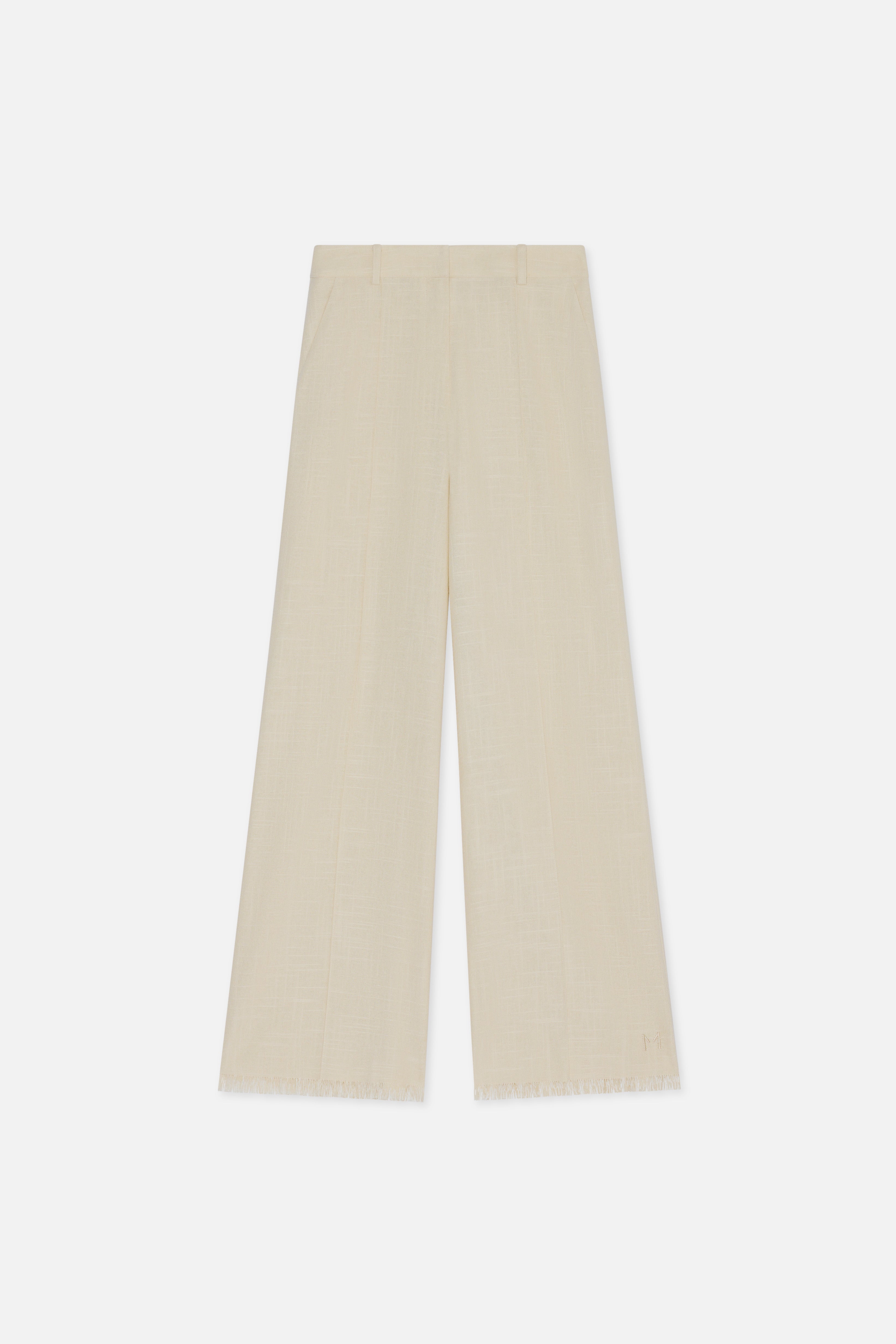 Frayed Hem Pants | Sand