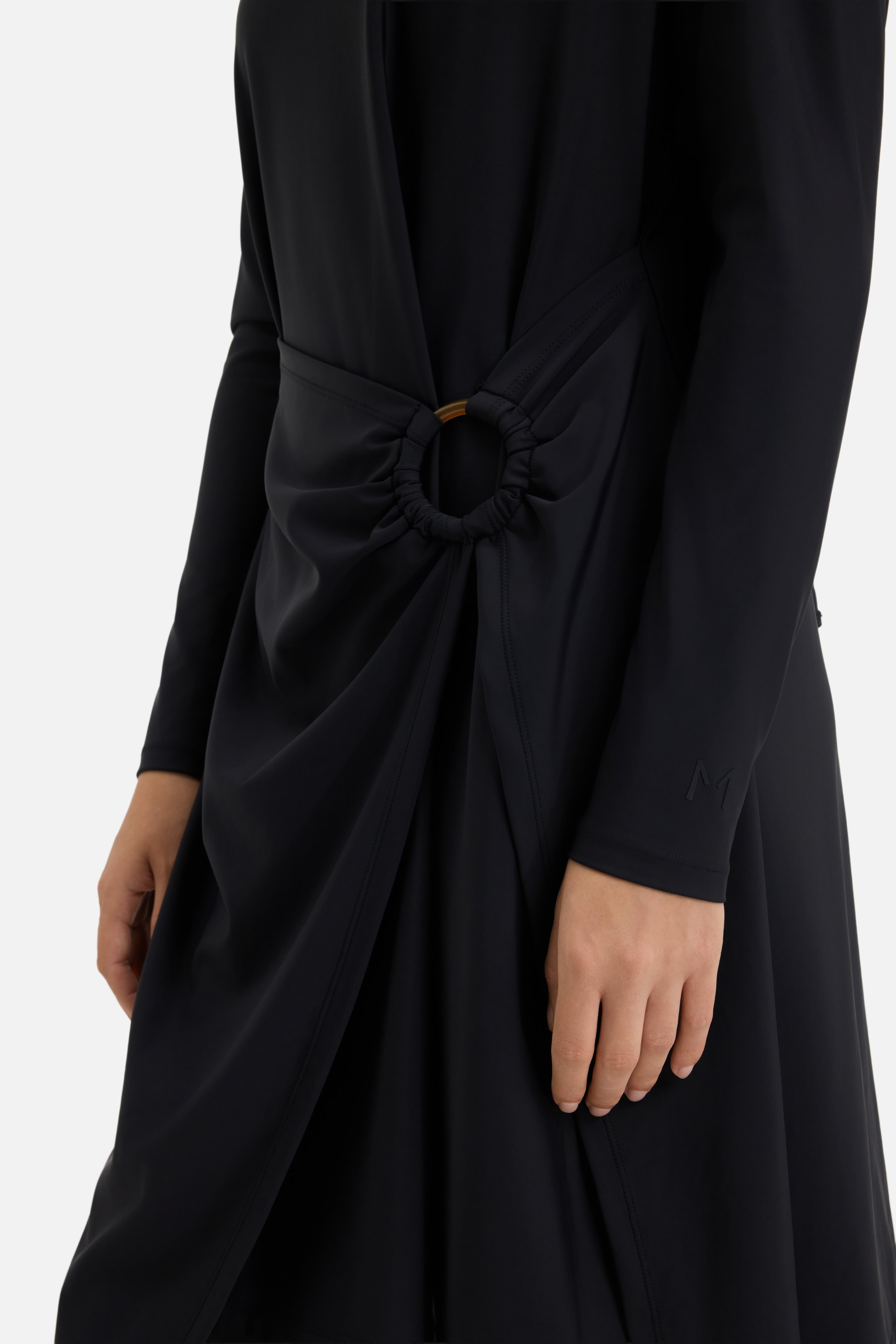 Gathered Swim Dress | Black