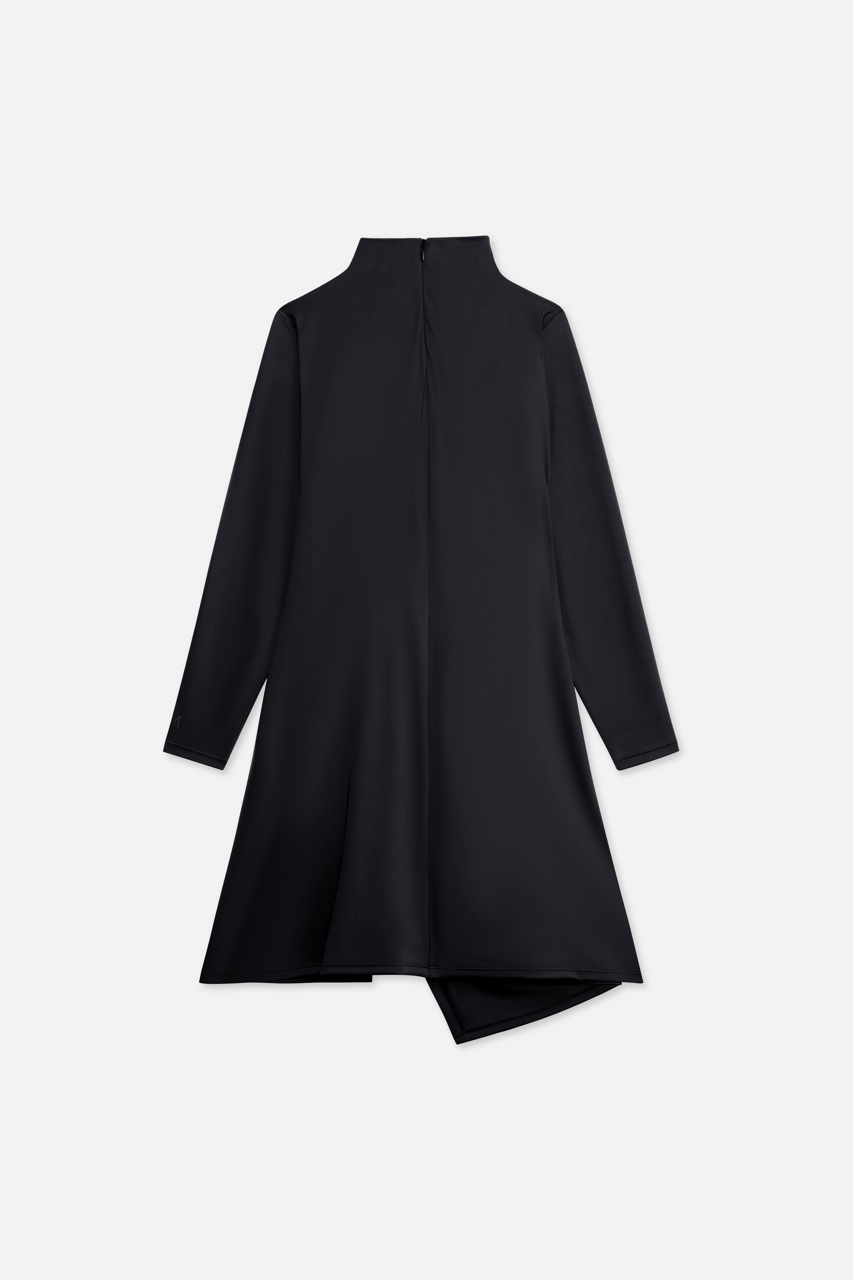 Gathered Swim Dress | Black