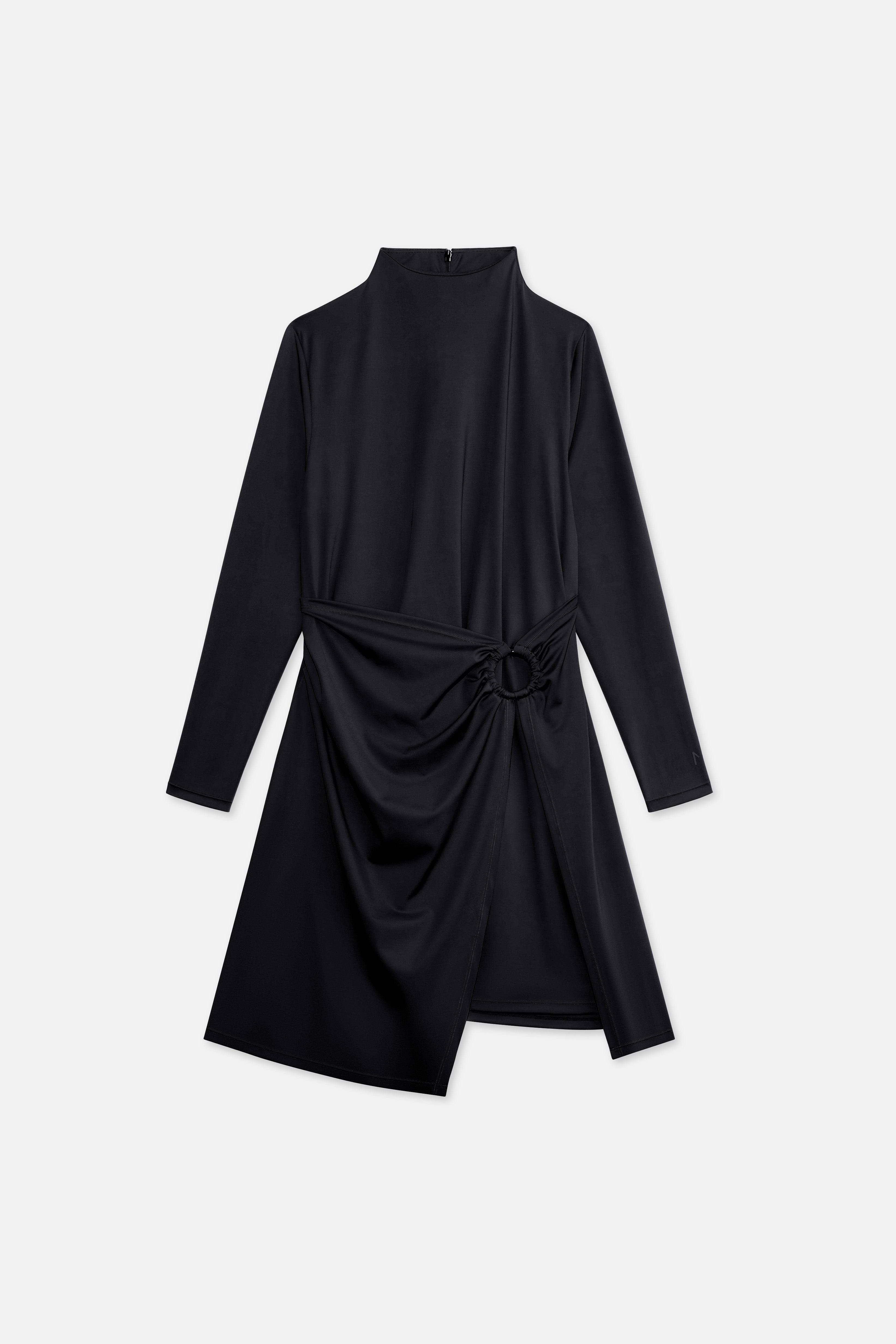 Gathered Swim Dress | Black
