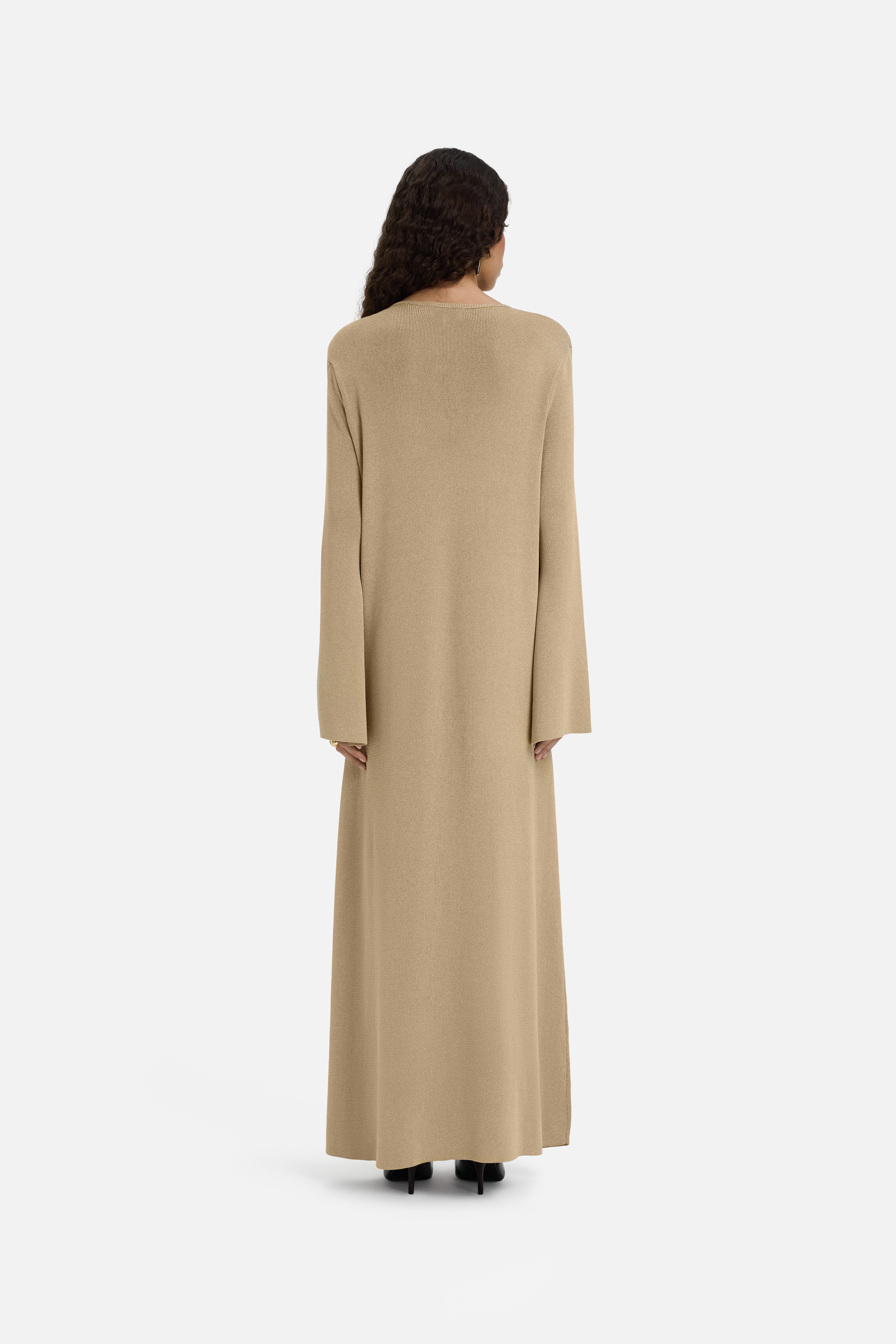 princess polly baby blue dress Long Sweater Dress Light Brown